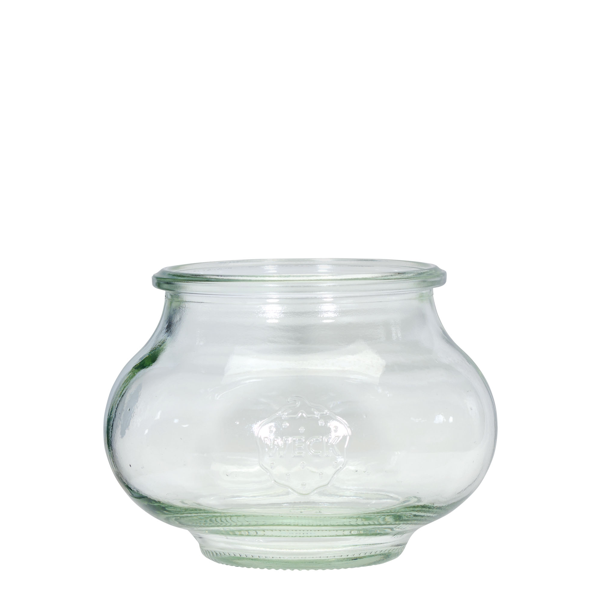 560 ml WECK-kërkim xhami, Hapur: Skaj i rrumbullakët 560 ml WECK-kërkim xhami, Hapur: Skaj i rrumbullakët