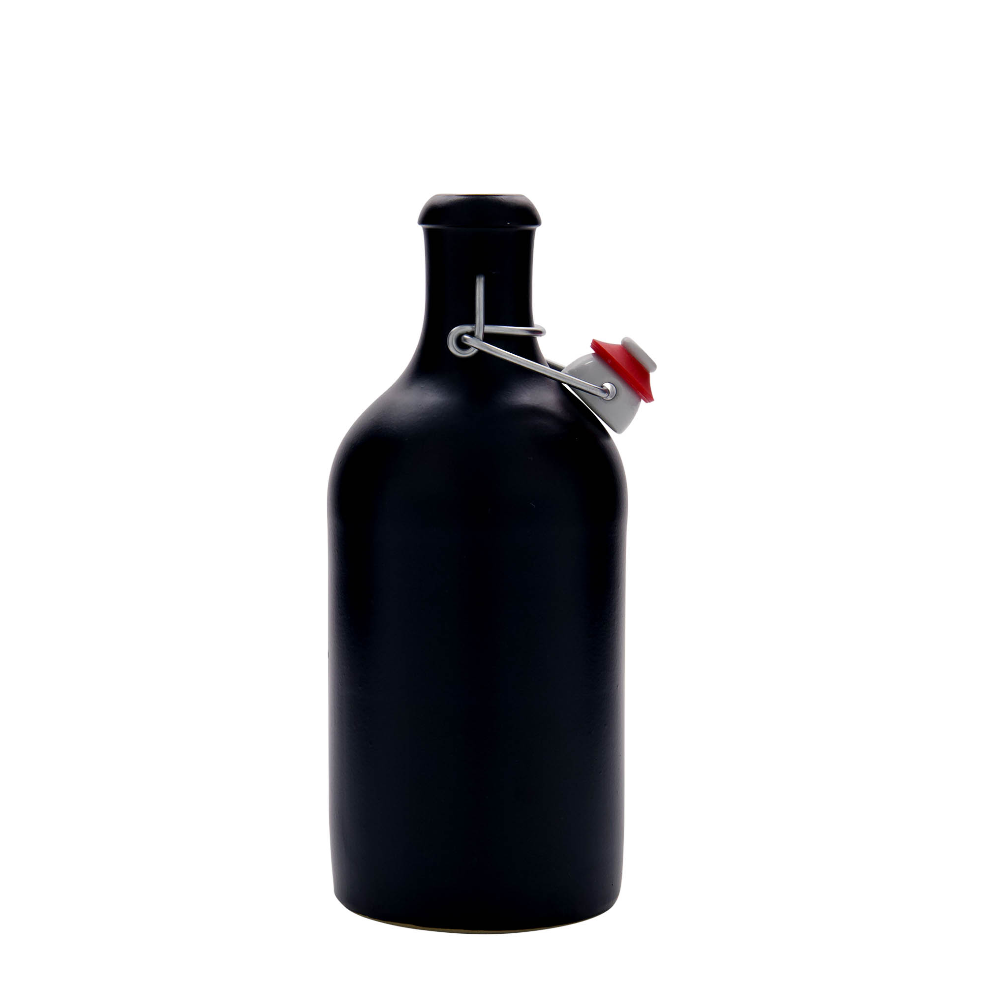 500 ml krua qeramike, qeramikë guri, e zezë, gojë: kapak me kapëse 500 ml krua qeramike, qeramikë guri, e zezë, gojë: kapak me kapëse