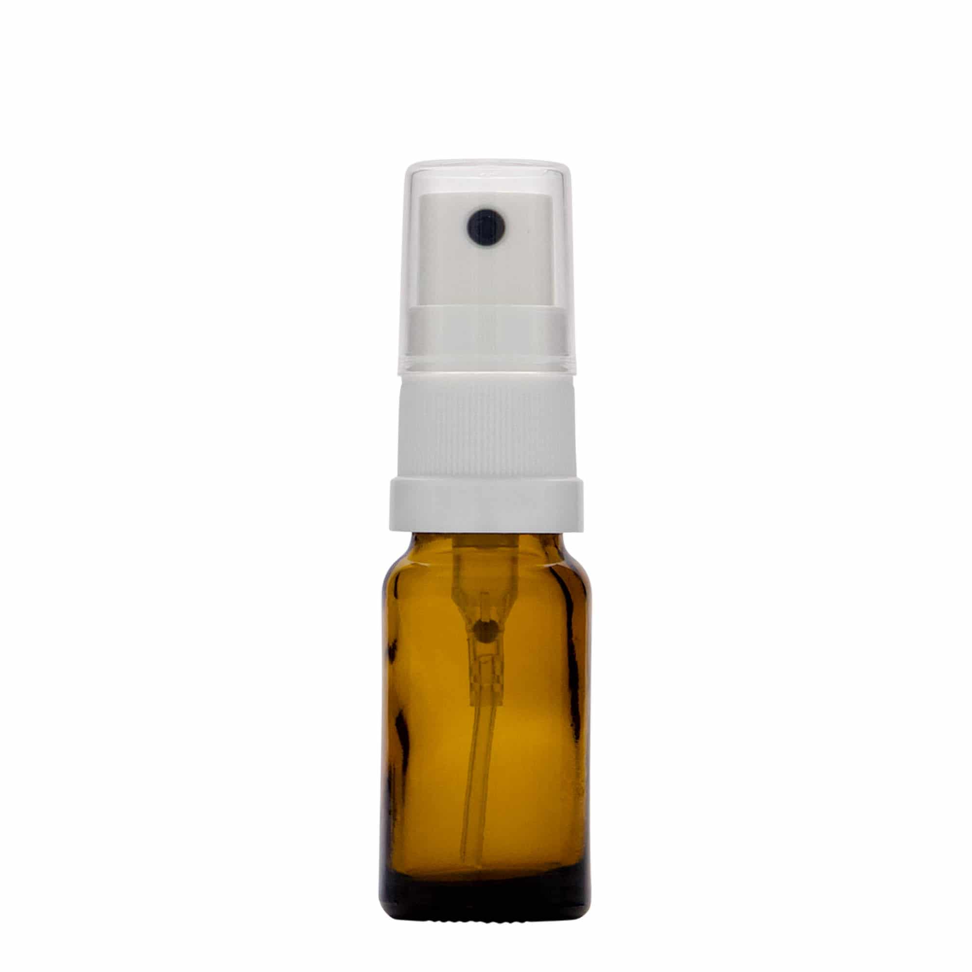 10 ml shishe me spërkatës, mjekësore, qelq, kafe, goja: DIN 18