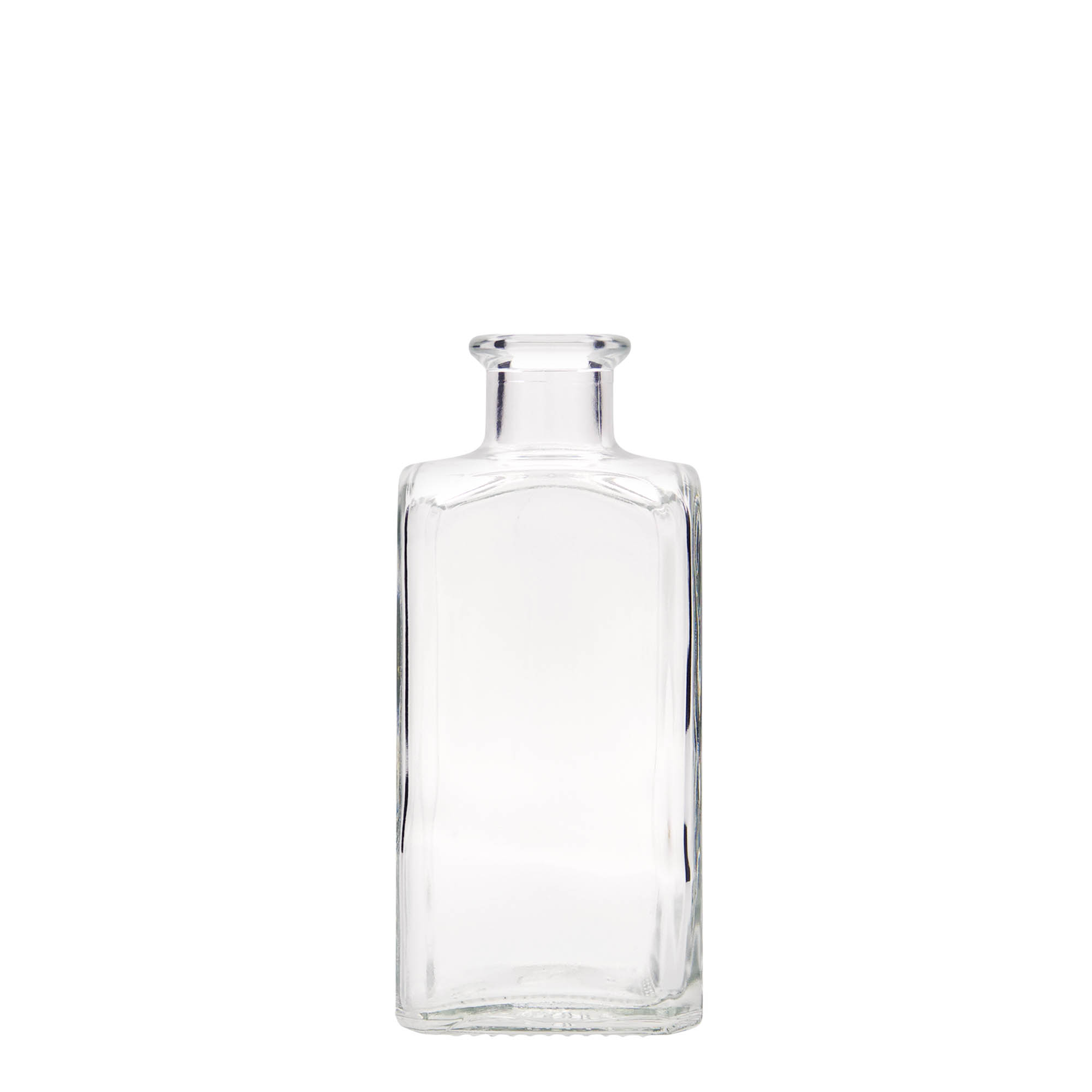 Shishe qelqi 250 ml Apotheker Carré, katrore, gojë: korek Shishe qelqi 250 ml Apotheker Carré, katrore, gojë: korek