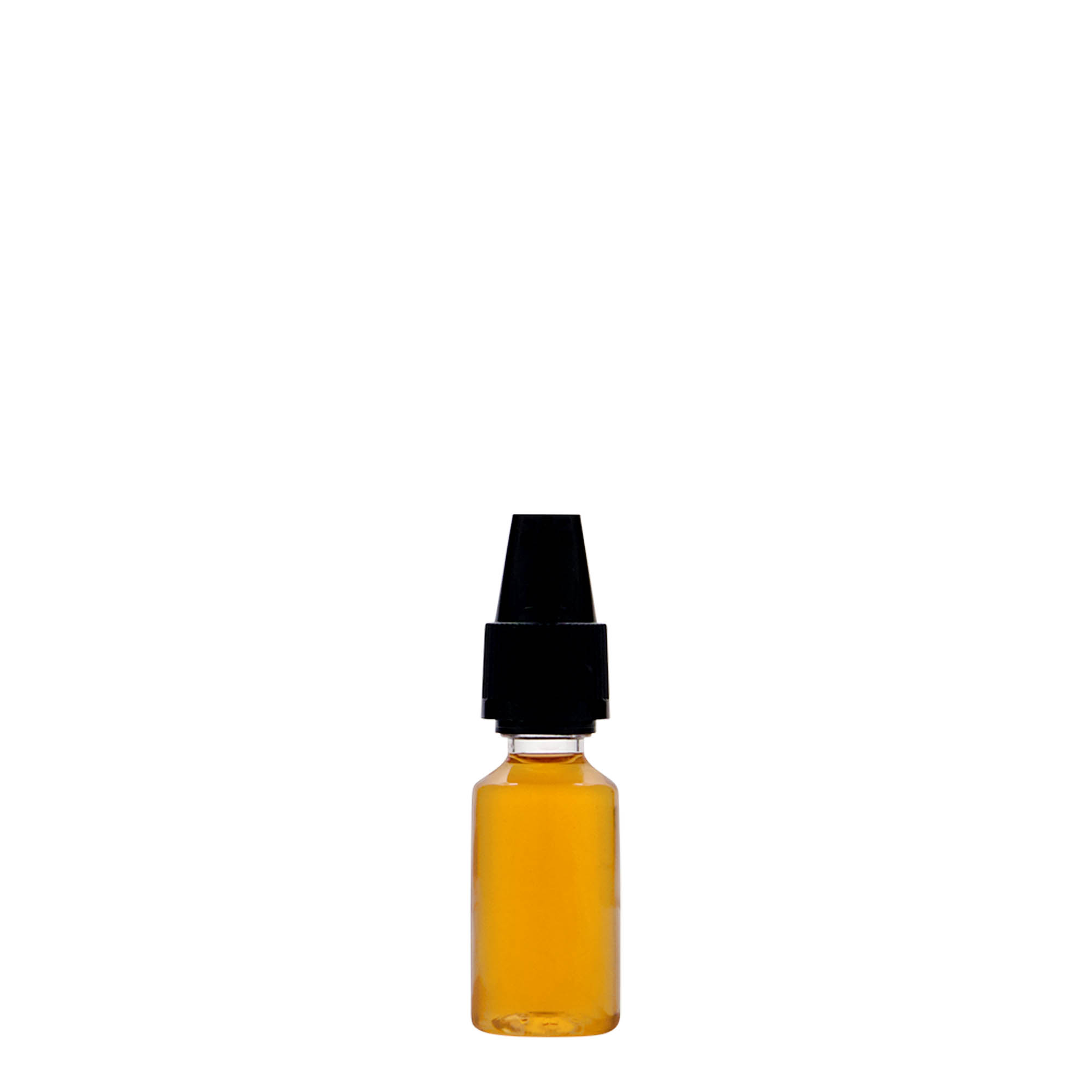 Shishe PET 10 ml 'E-Liquid' me cilësi dhe siguri për fëmijë, plastikë, gojë: kapak me vida Shishe PET 10 ml 'E-Liquid' me cilësi dhe siguri për fëmijë, plastikë, gojë: kapak me vida