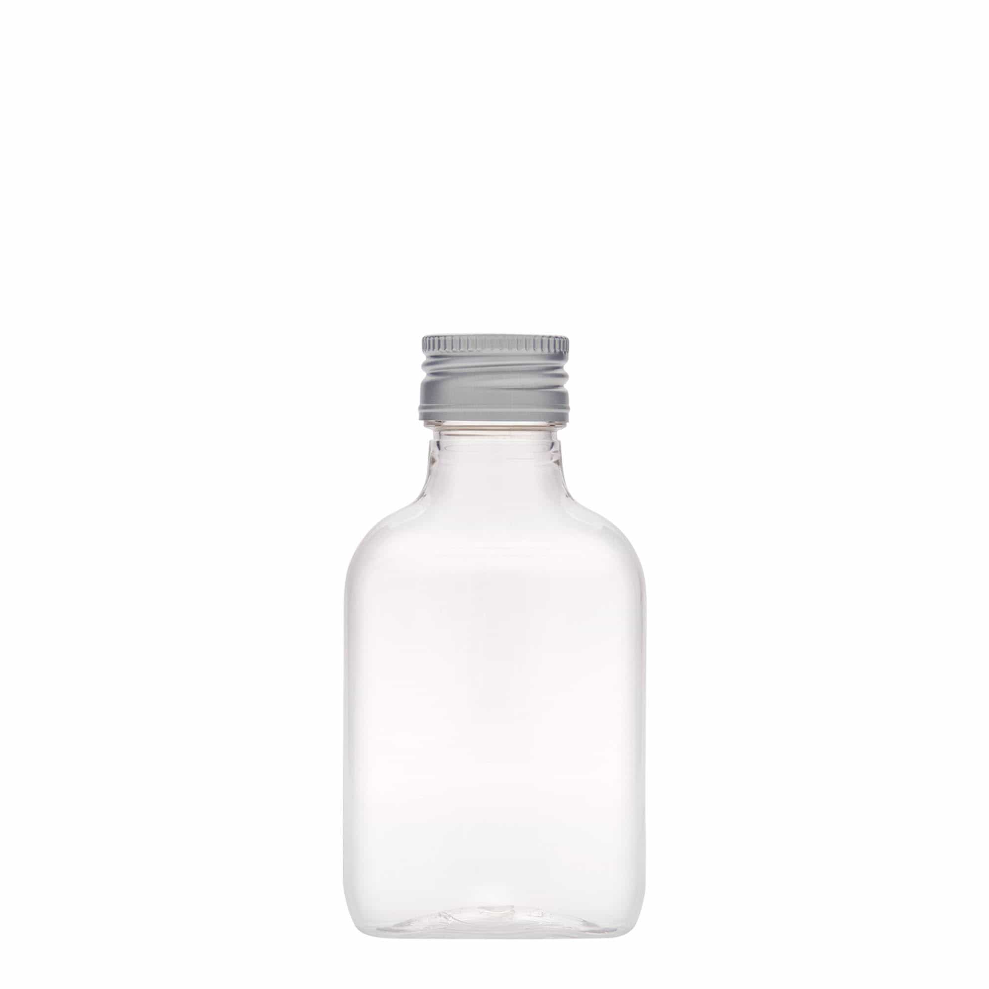 100 ml shishe dore, ovale, plastikë PET, gojë: PP 28