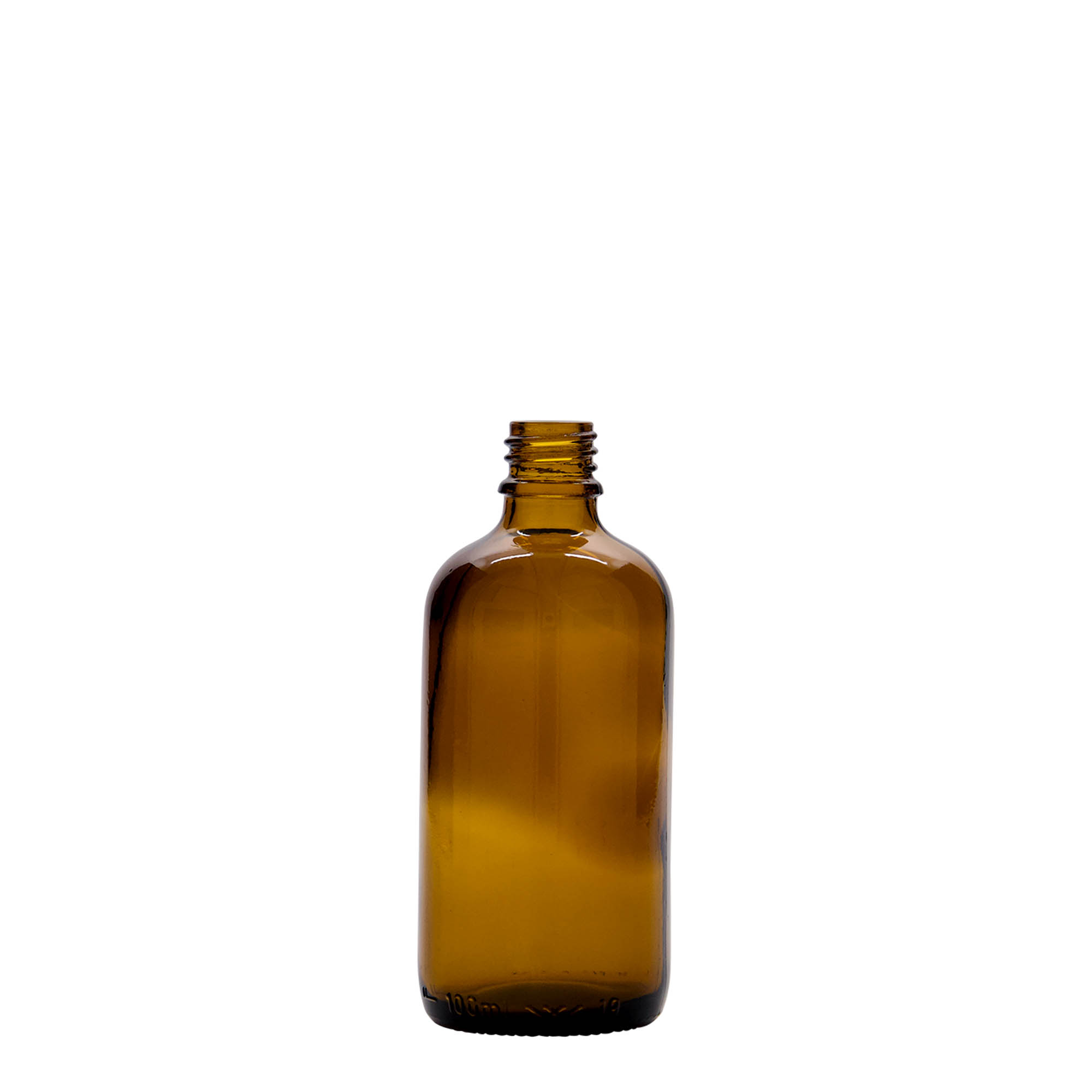 100 ml shishe mjekësore, qelq, kafe, gojë: DIN 18 100 ml shishe mjekësore, qelq, kafe, gojë: DIN 18