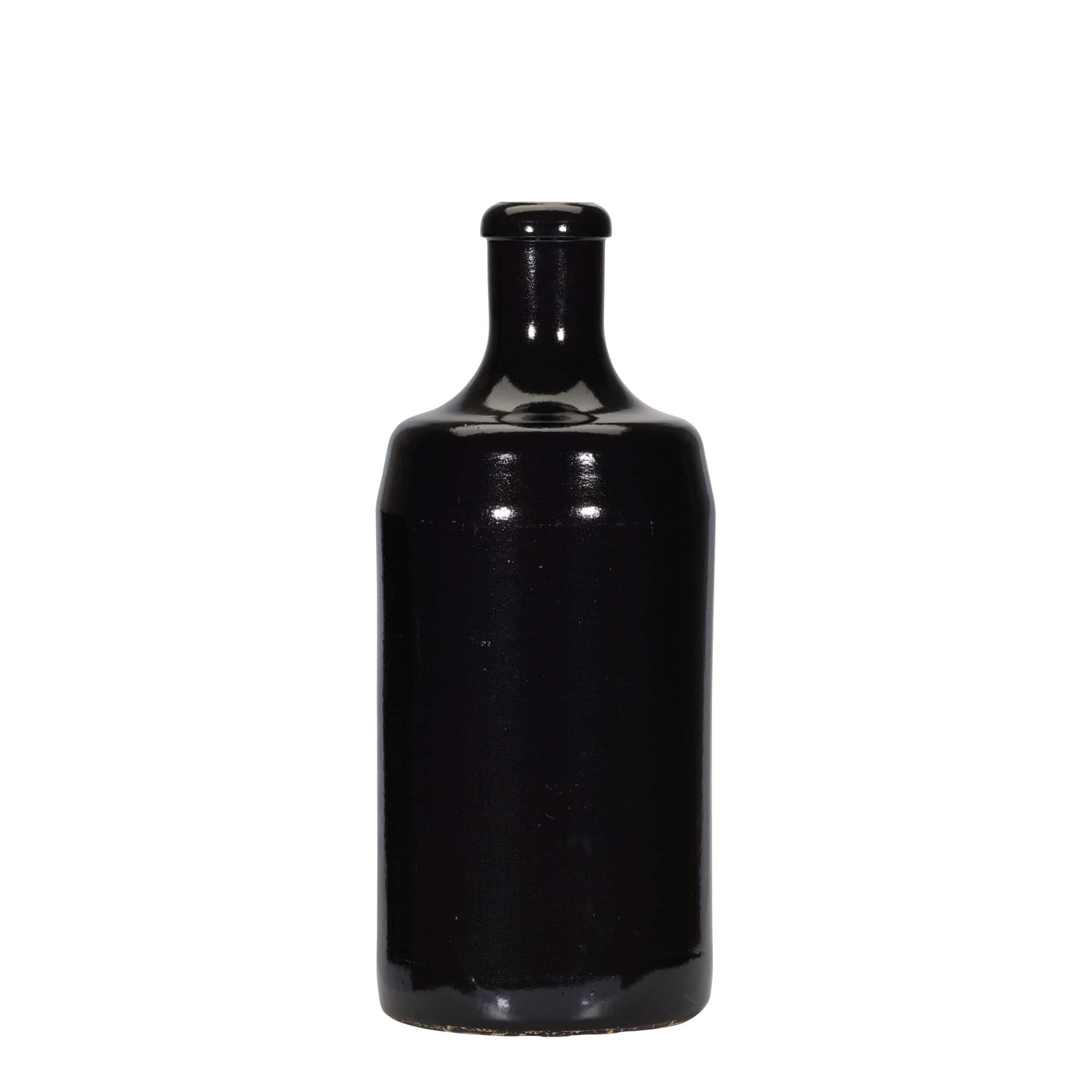 700 ml Kërpudhë balte 'Calvados, balte e fortë, e zezë, gojë: kork