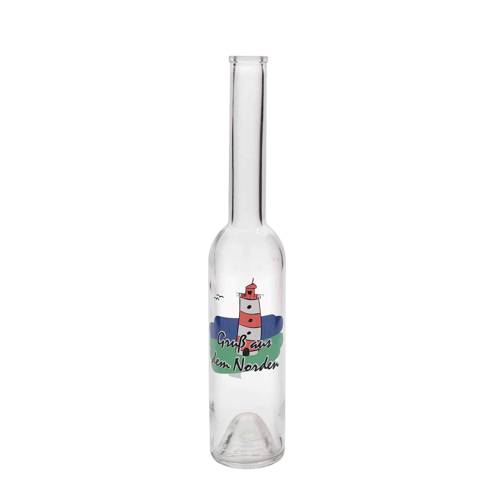 Shishe qelqi 350 ml 'Opera', motiv: Veri, gojë: korek