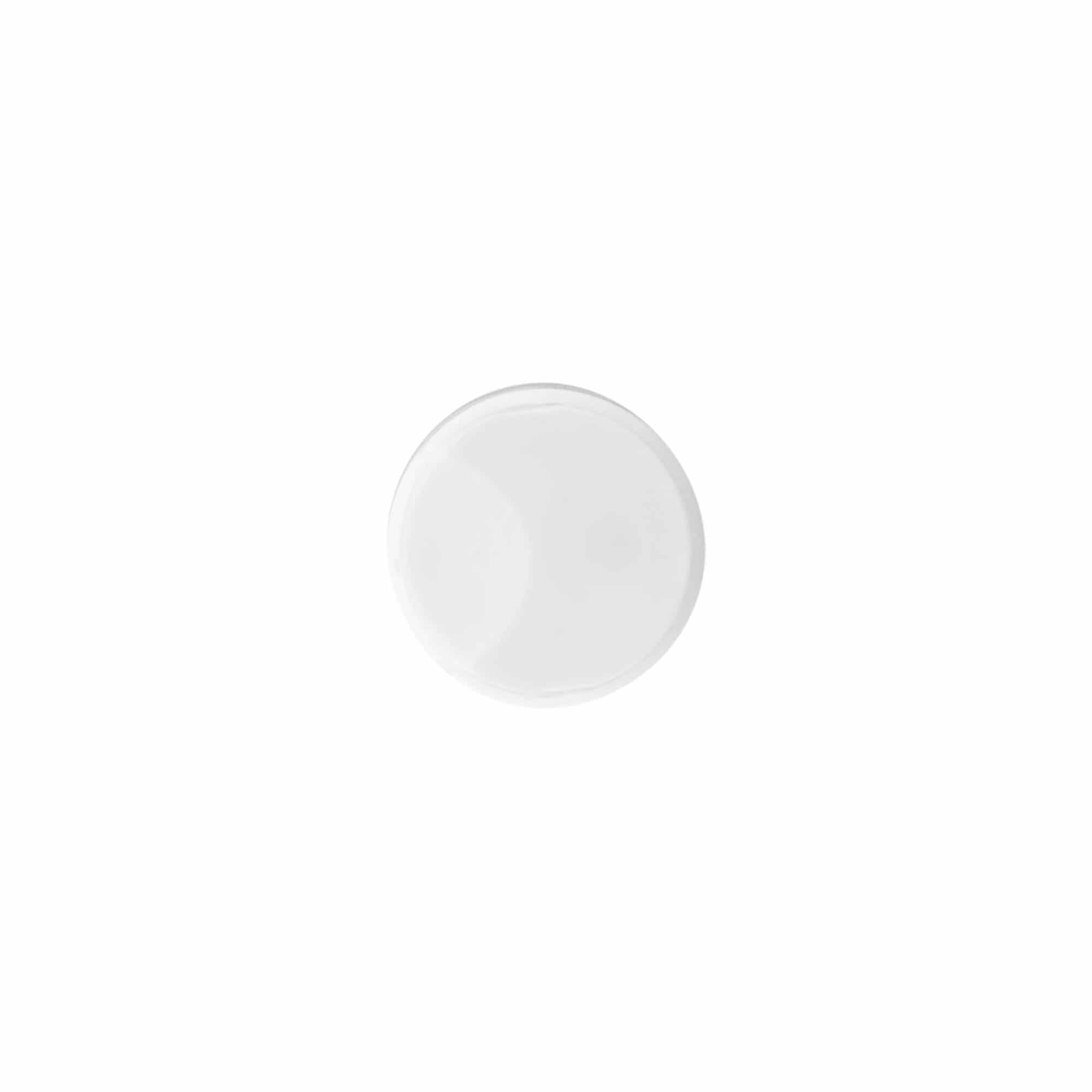 Kapak me vidë Disc Top, plastikë PP, i bardhë, për hapje: 24/410