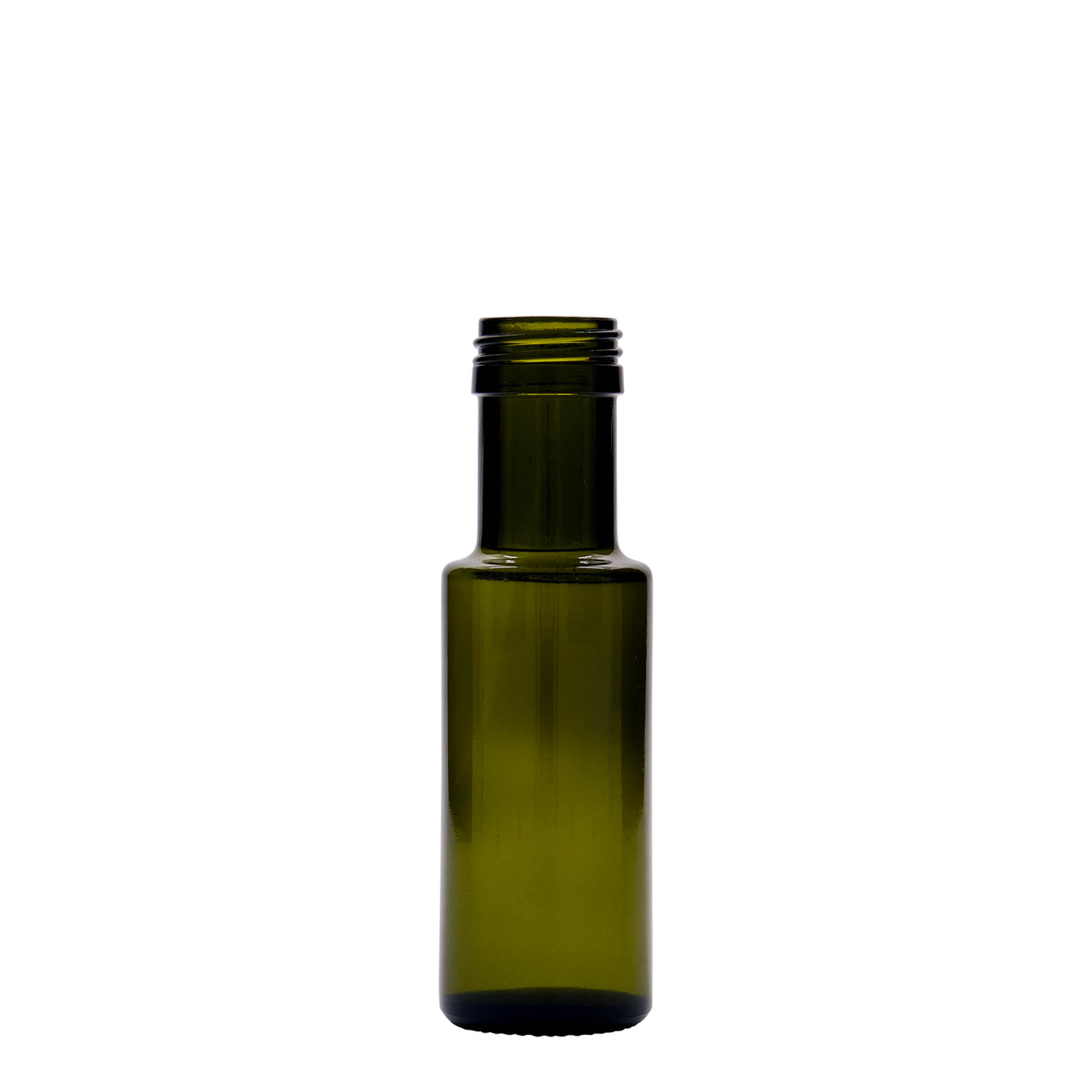 Shishe qelqi 100 ml 'Dorica', jeshile antike, gojë: PP 31,5