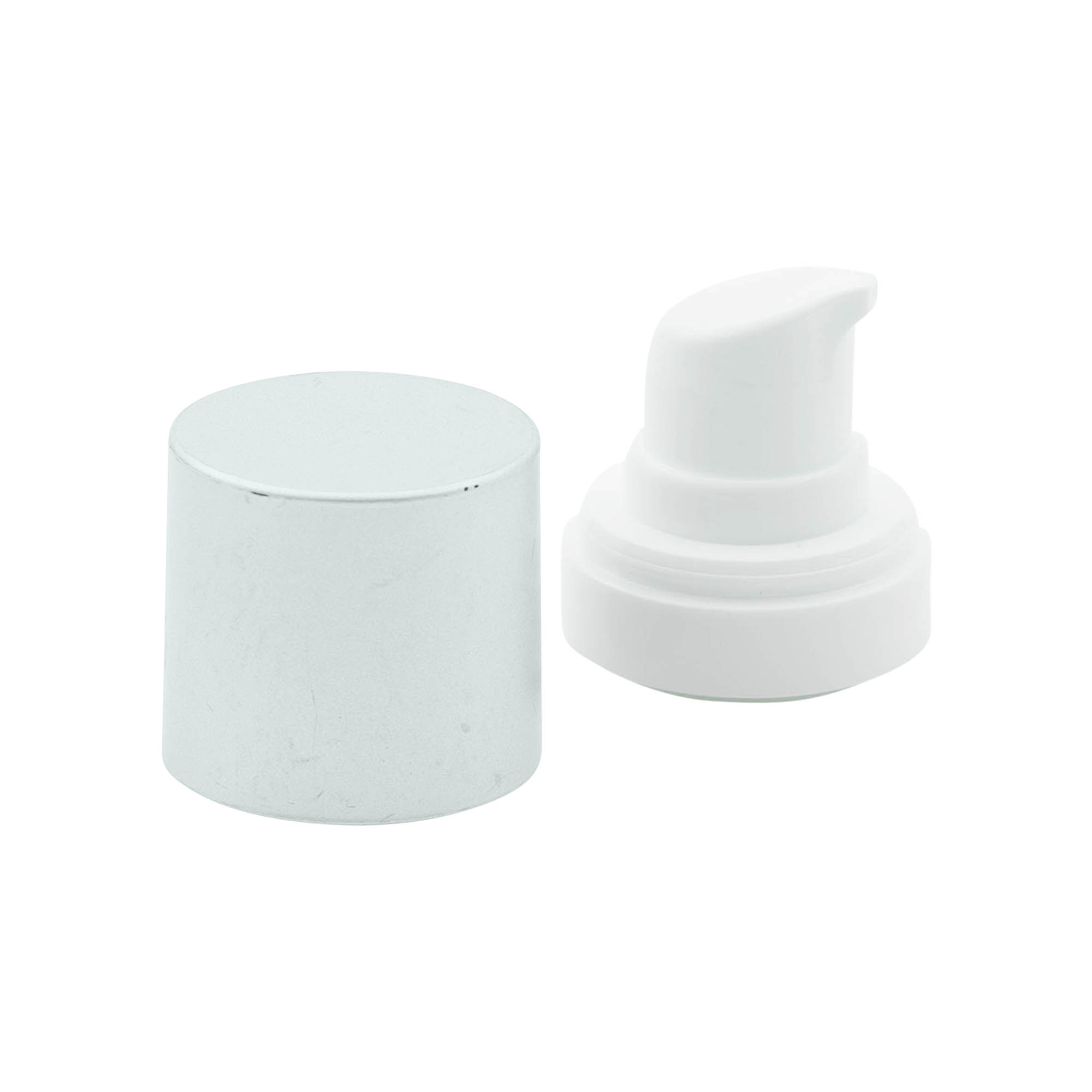 Pompa për shpërndarës pa ajër 'Micro', plastikë PP, argjend