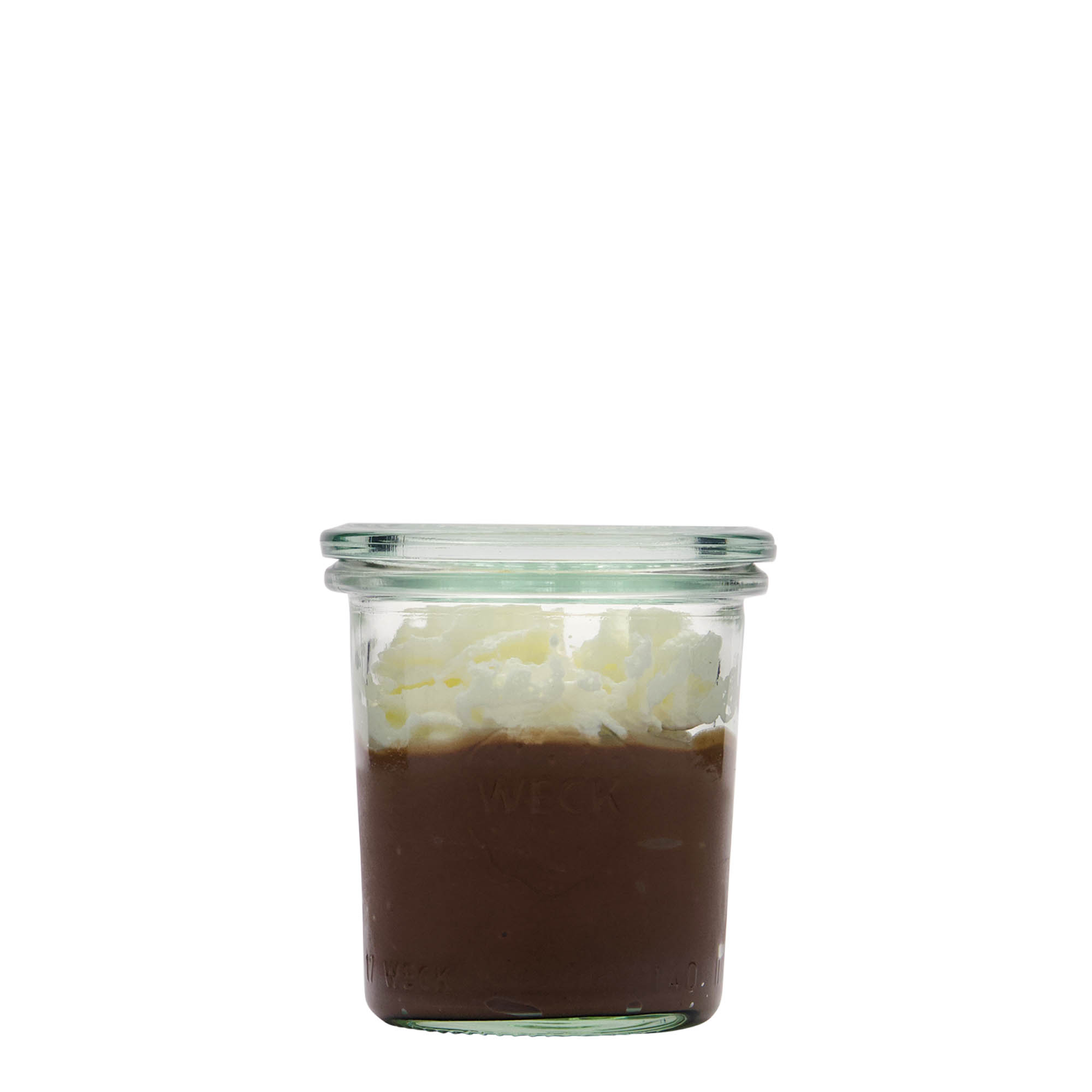 140 ml gotë WECK me bazë të pjerrët, gojë: buzë e rrumbullakët