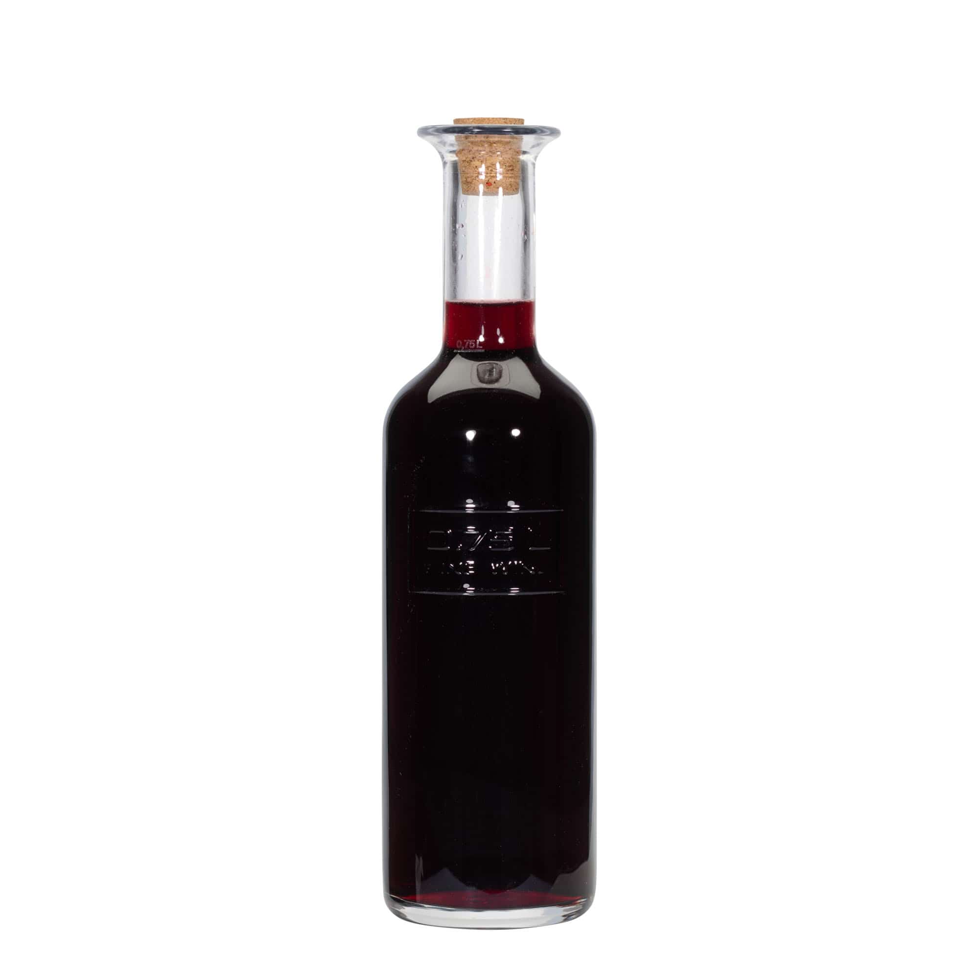 750 ml shishe qelqi 'Optima Fine Wine', goja: korek