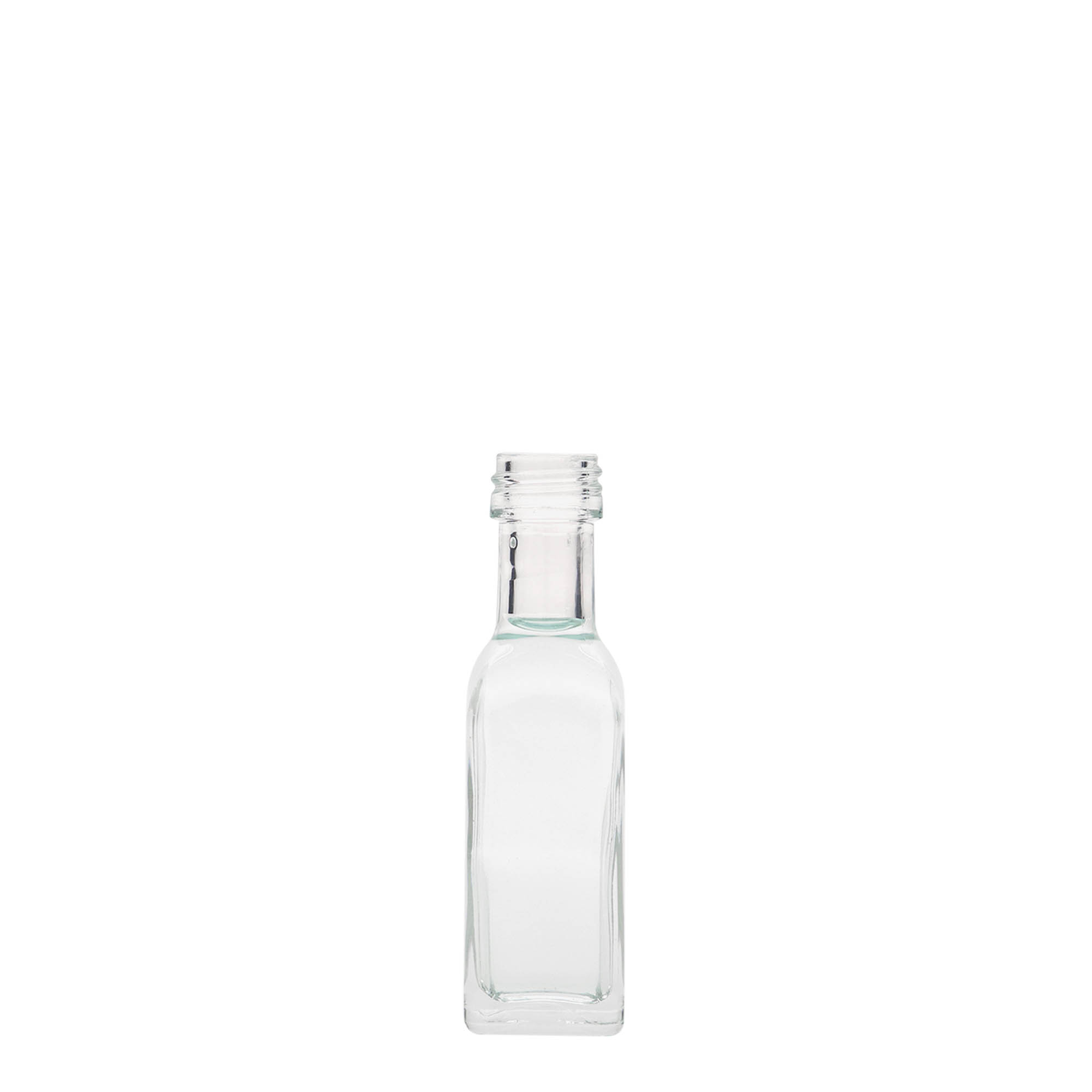 Shishe qelqi 20 ml 'Marasca', katrore, gojë: PP 18 Shishe qelqi 20 ml 'Marasca', katrore, gojë: PP 18