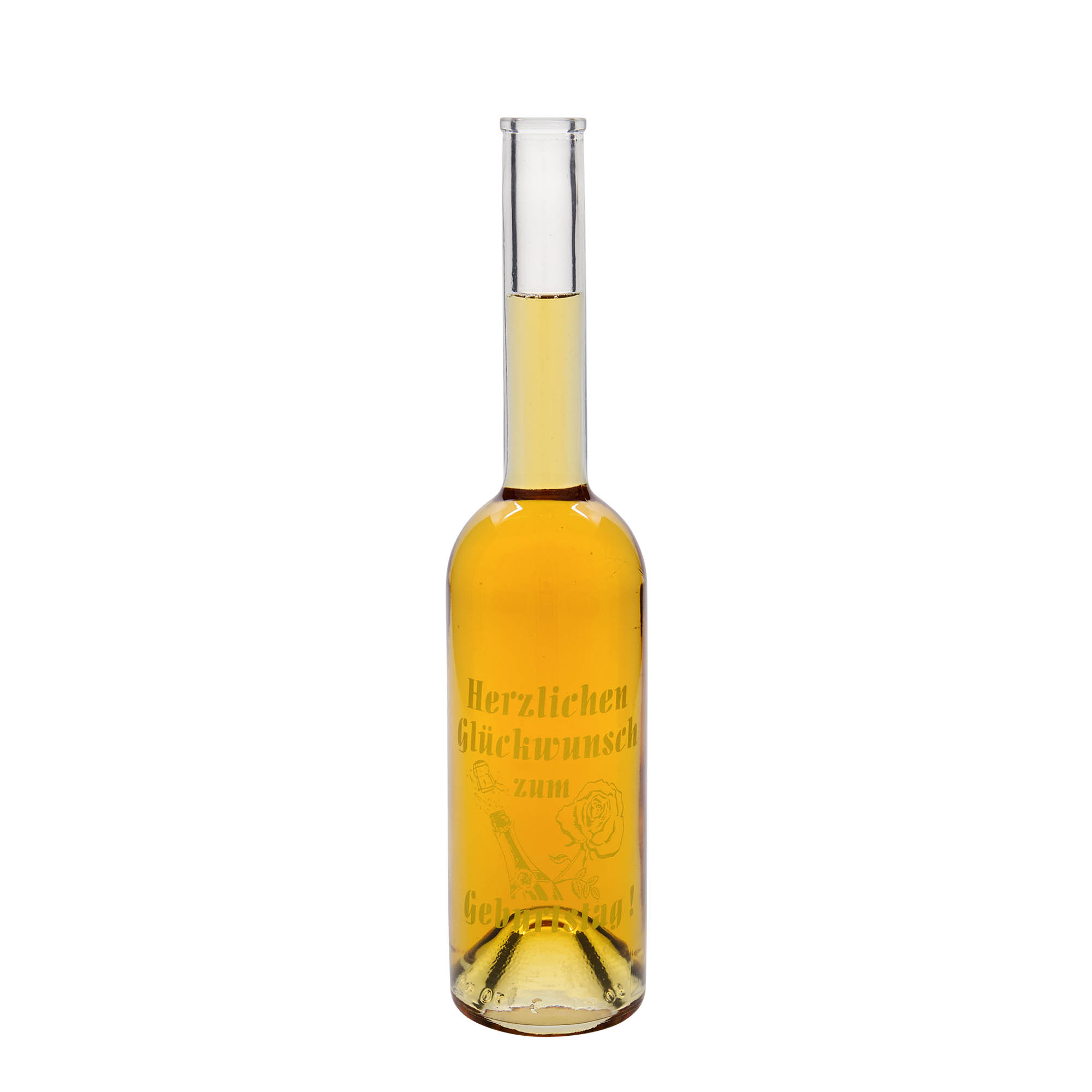 Shishe qelqi 500 ml 'Opera', motiv: shishe ditëlindjeje, grykë: kork Shishe qelqi 500 ml 'Opera', motiv: shishe ditëlindjeje, grykë: kork
