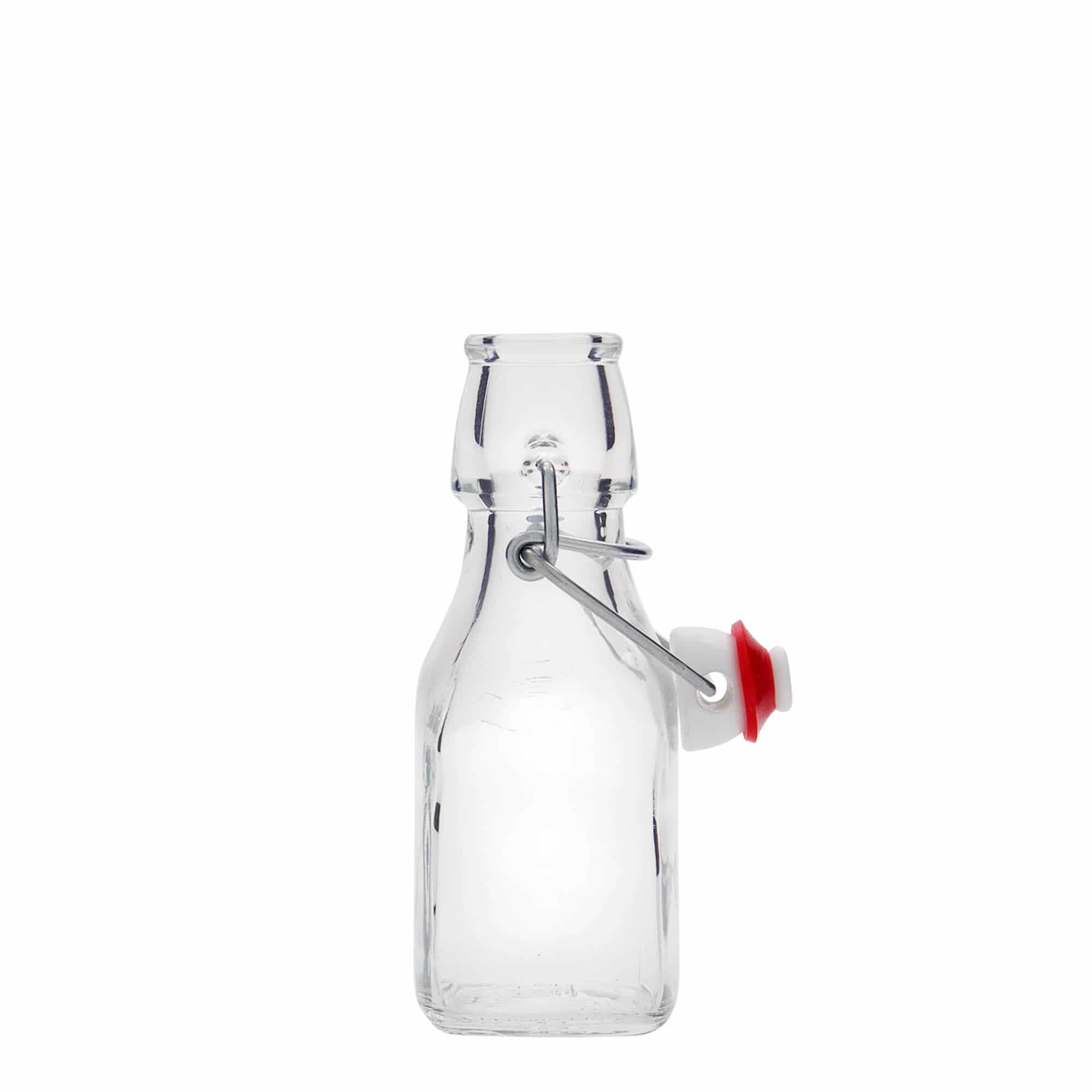 Shishe qelqi 125 ml 'Swing', katrore, hapje: kapëse me shkop