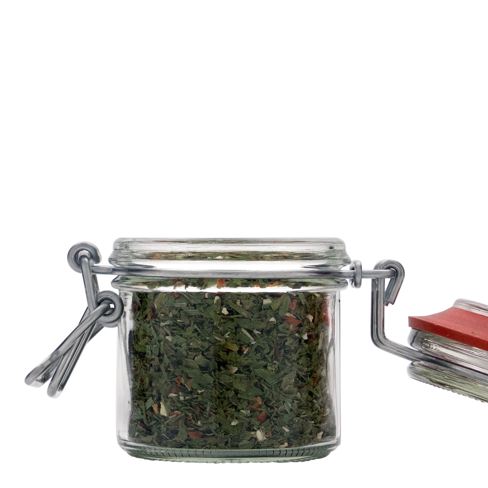 125 ml kavanoz me kapak me tela, hapja: mbyllje me kapak me tela