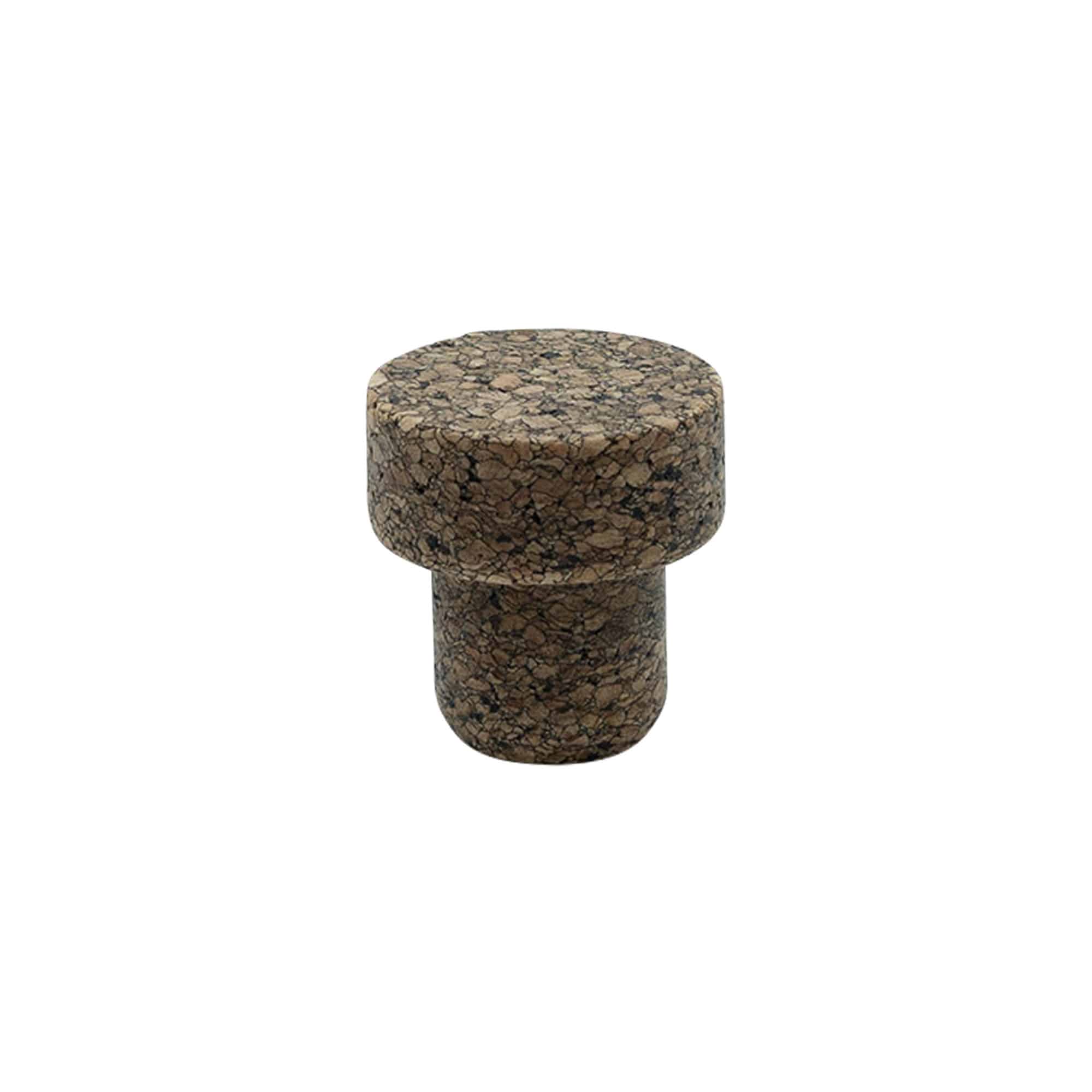 Kapak doreze 'Sharp' 22,5 mm, Corkcoal, për gojën: Korek