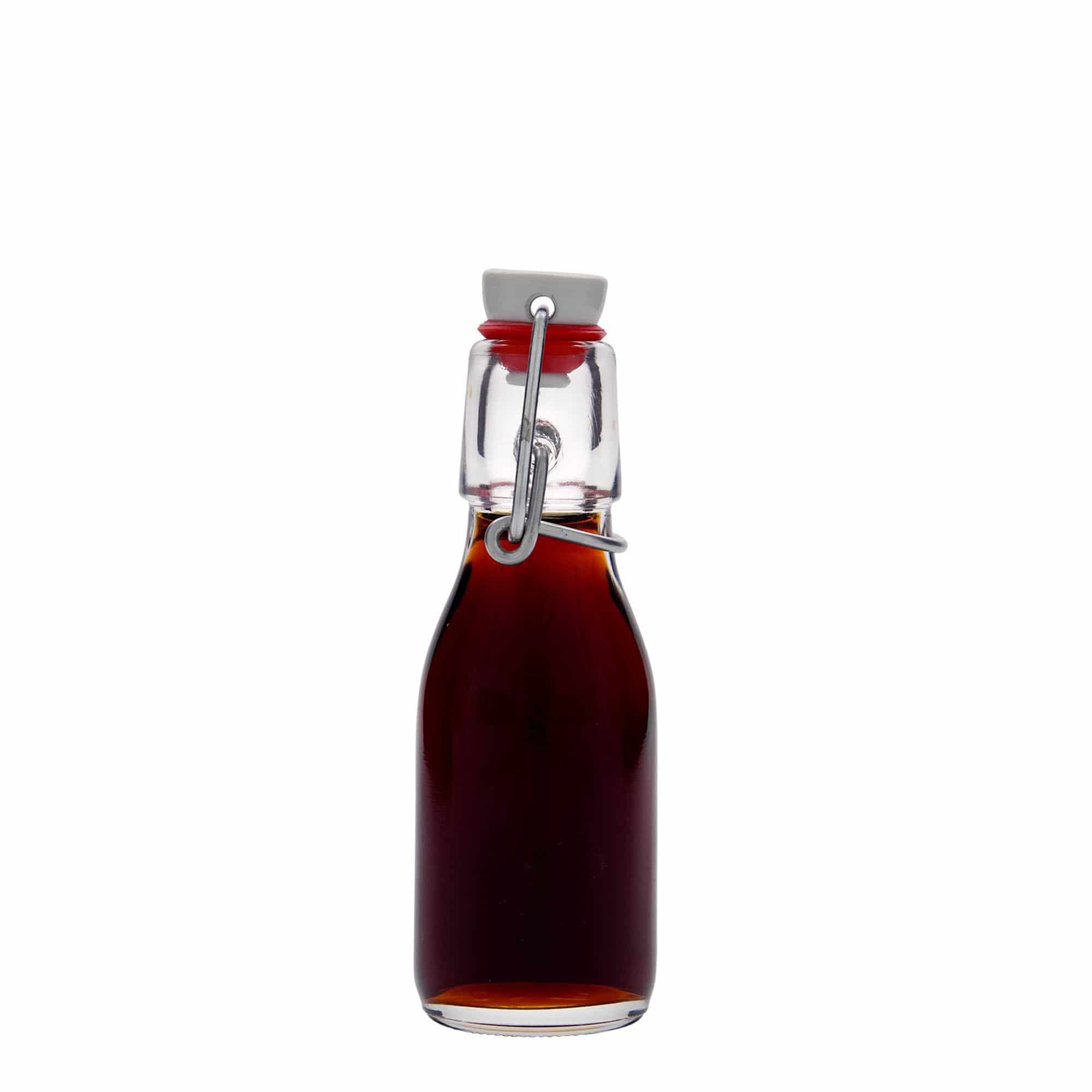 Shishe qelqi 100 ml 'Paul', gojë: mbyllje me kapak me vidë