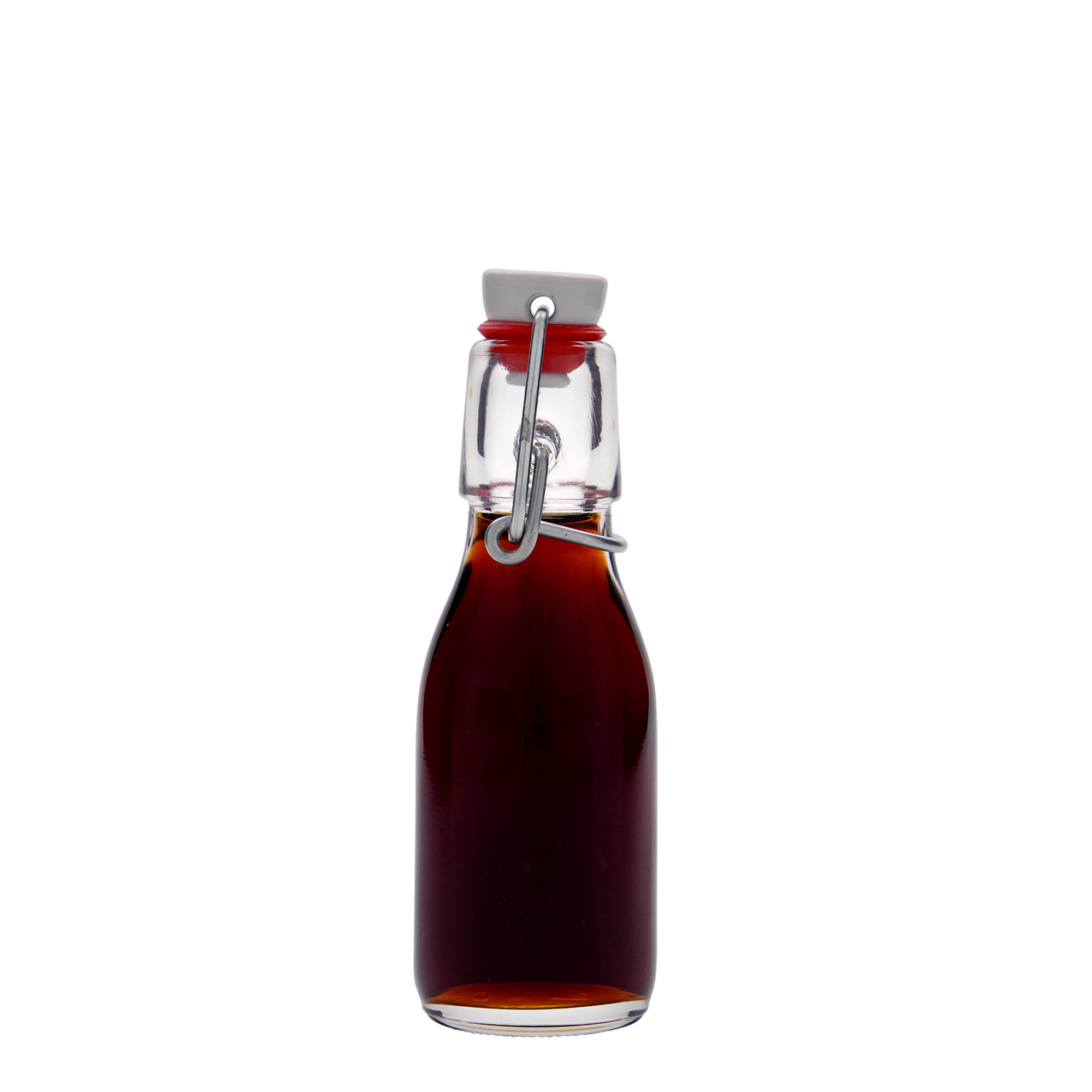 Shishe qelqi 100 ml 'Paul', gojë: mbyllje me kapak me vidë