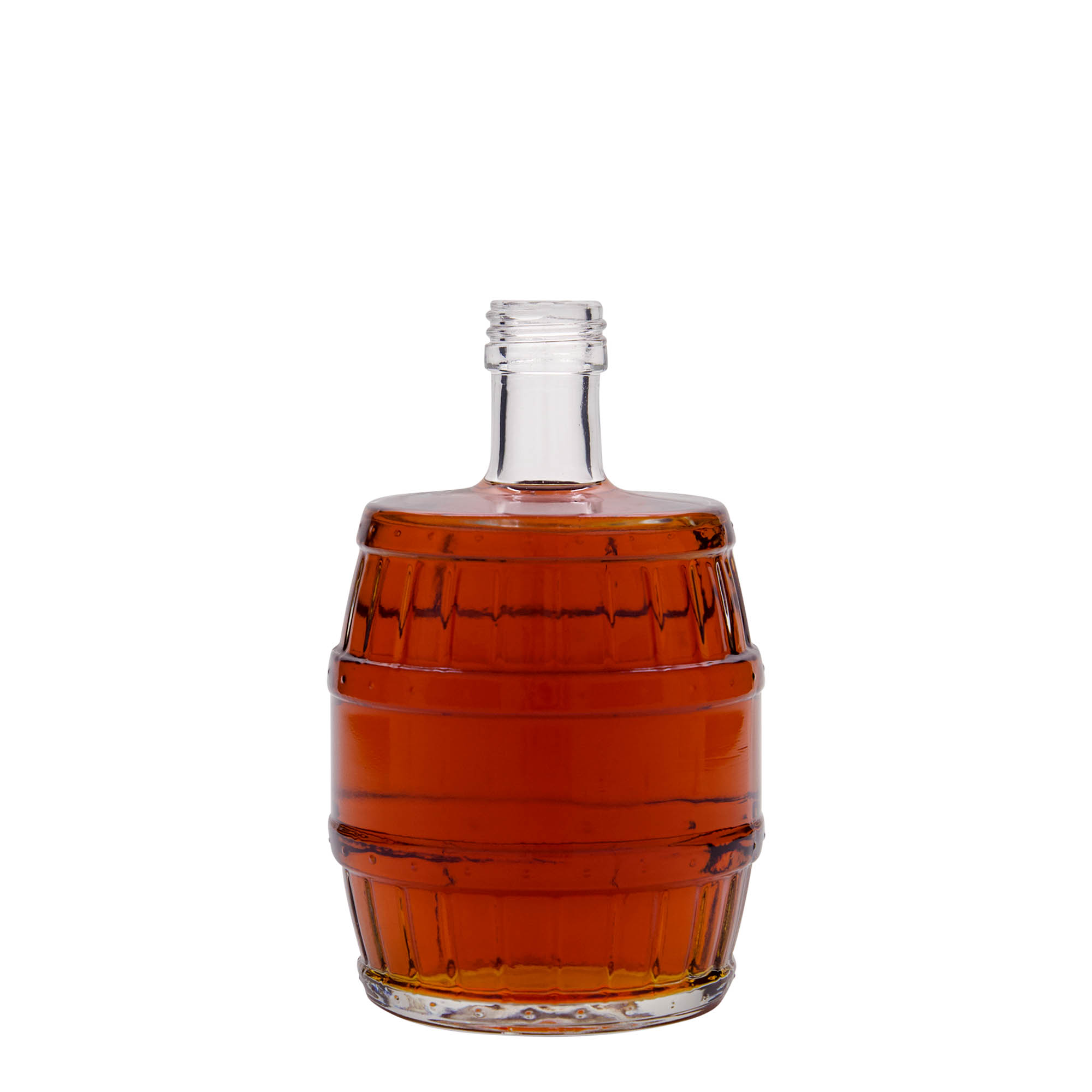 Shishe qelqi 500 ml 'Fass', gojë: PP 28 Shishe qelqi 500 ml 'Fass', gojë: PP 28