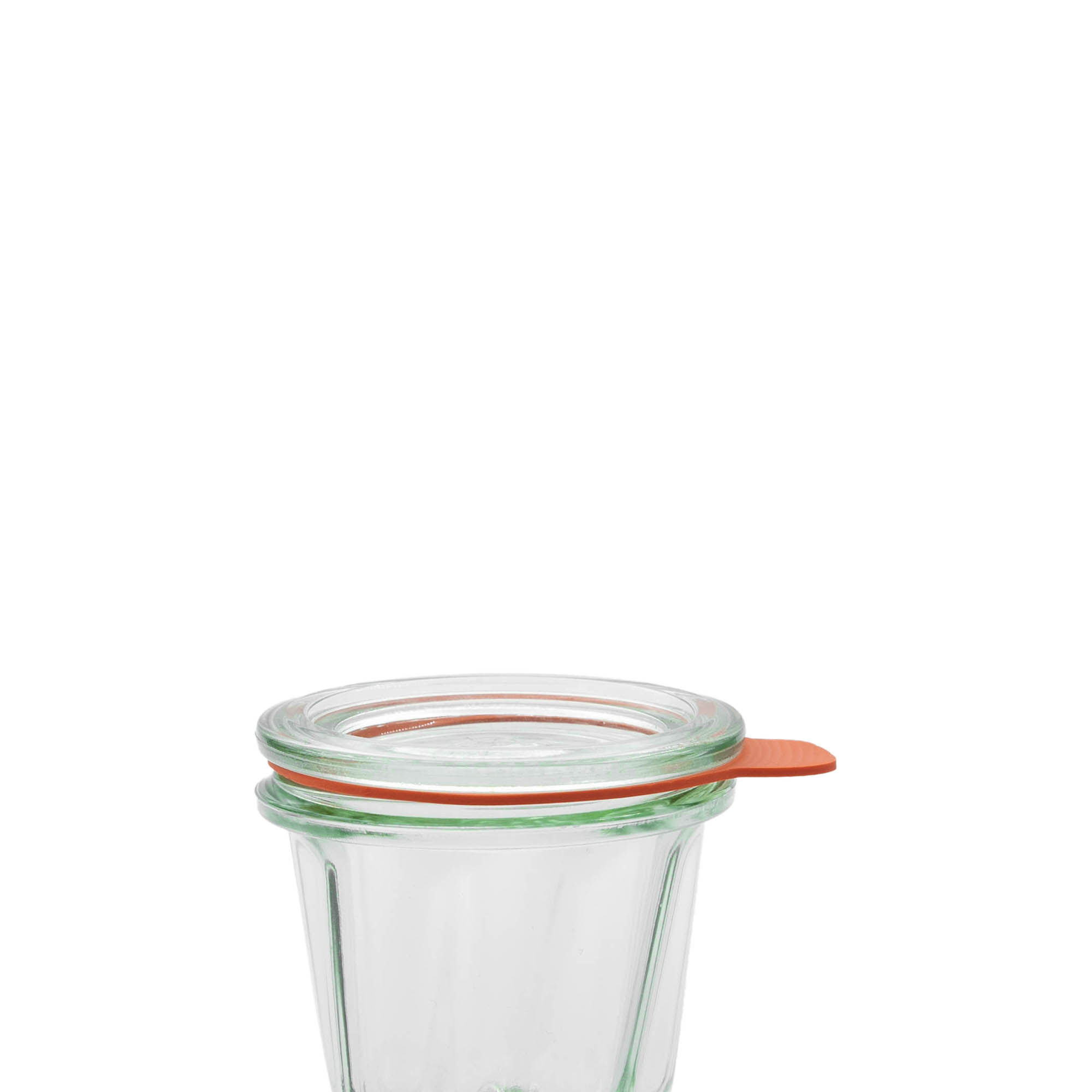 Unazë për konservim WECK RR60 #, e kuqe, Hapur: Skaj i rrumbullakët