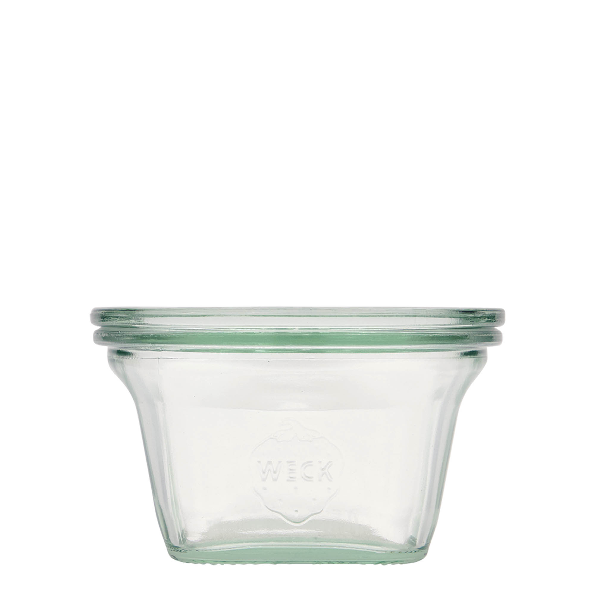 290 ml gotë WECK-Quadroglas, katrore, hapje: buzë e rrumbullakët 290 ml gotë WECK-Quadroglas, katrore, hapje: buzë e rrumbullakët