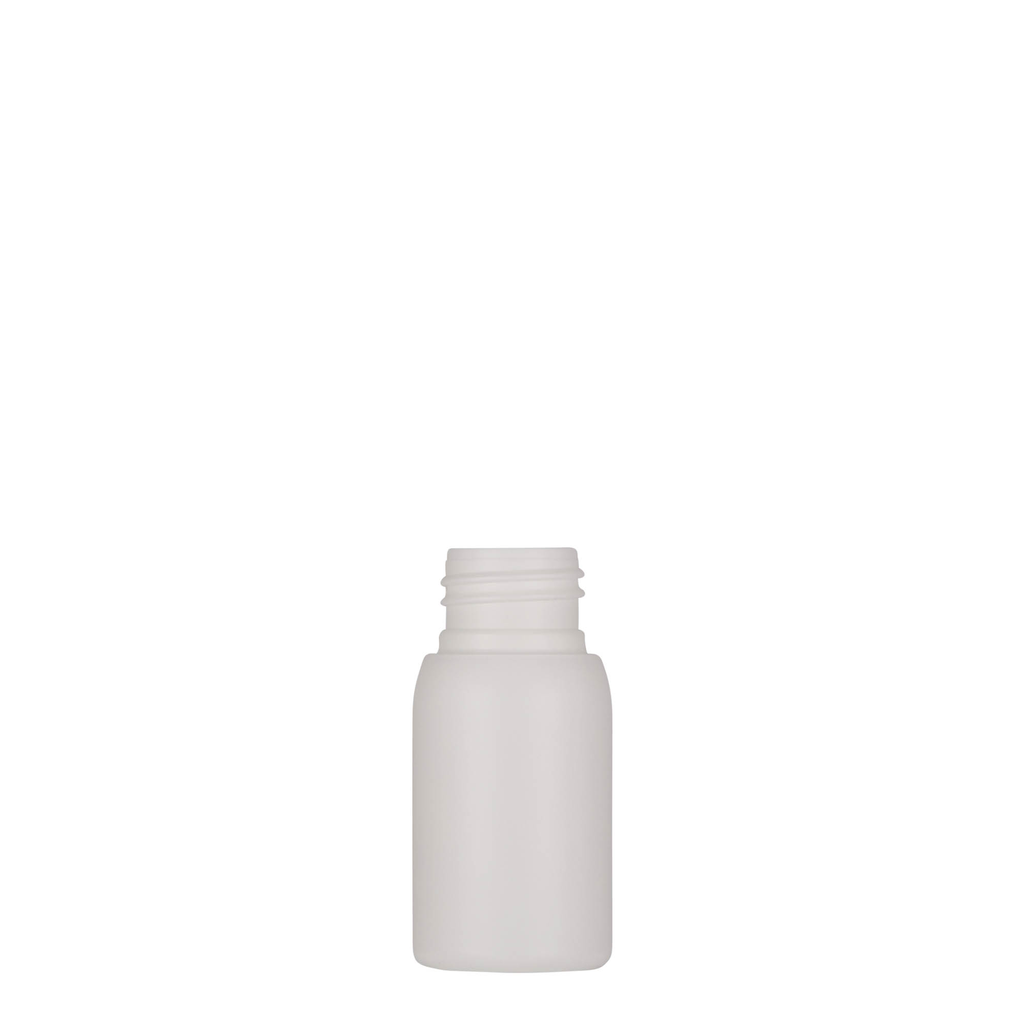 Shishe plastike 30 ml 'Tuffy', HDPE, e bardhë, gojë: 24/410