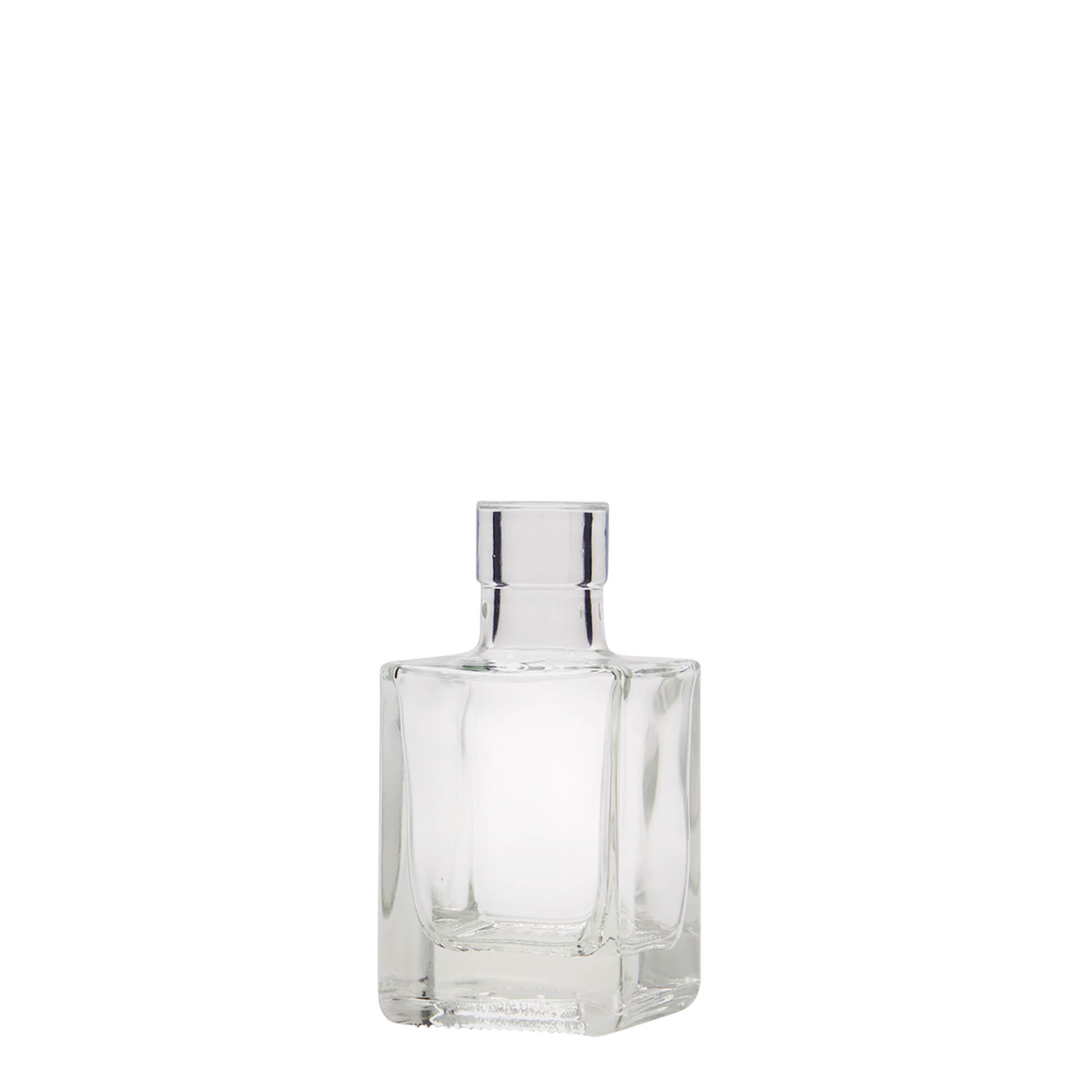 Shishe qelqi 50 ml 'Cube', katrore, gojë: kork Shishe qelqi 50 ml 'Cube', katrore, gojë: kork