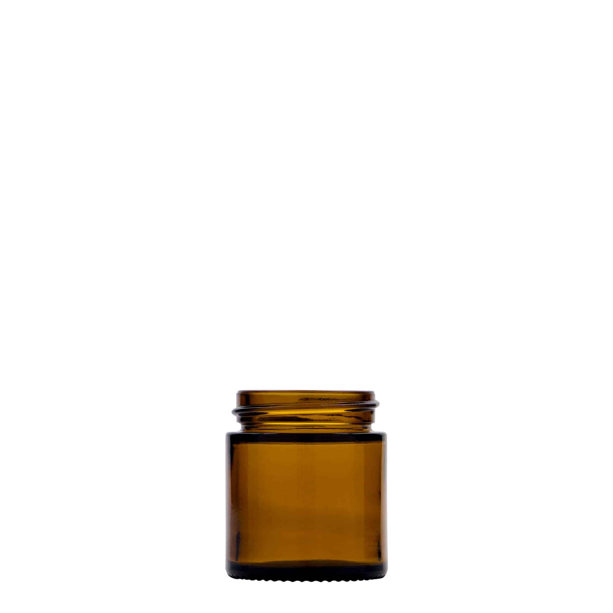 30 ml kavanoz 'Brown Line', qelq, kafe, hapje: kapak me vidë