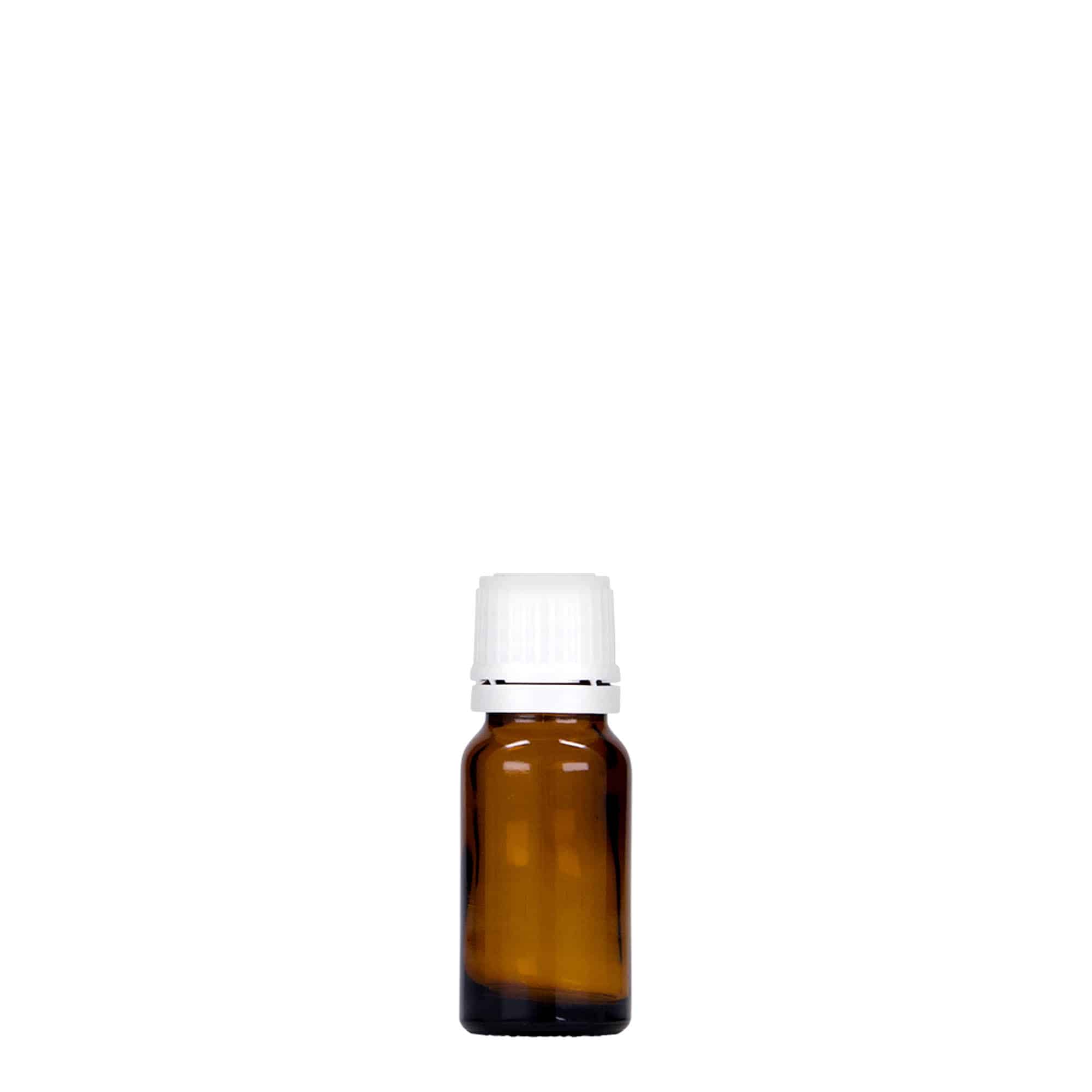 10 ml shishe mjekësore, qelq, kafe, gojë: DIN 18