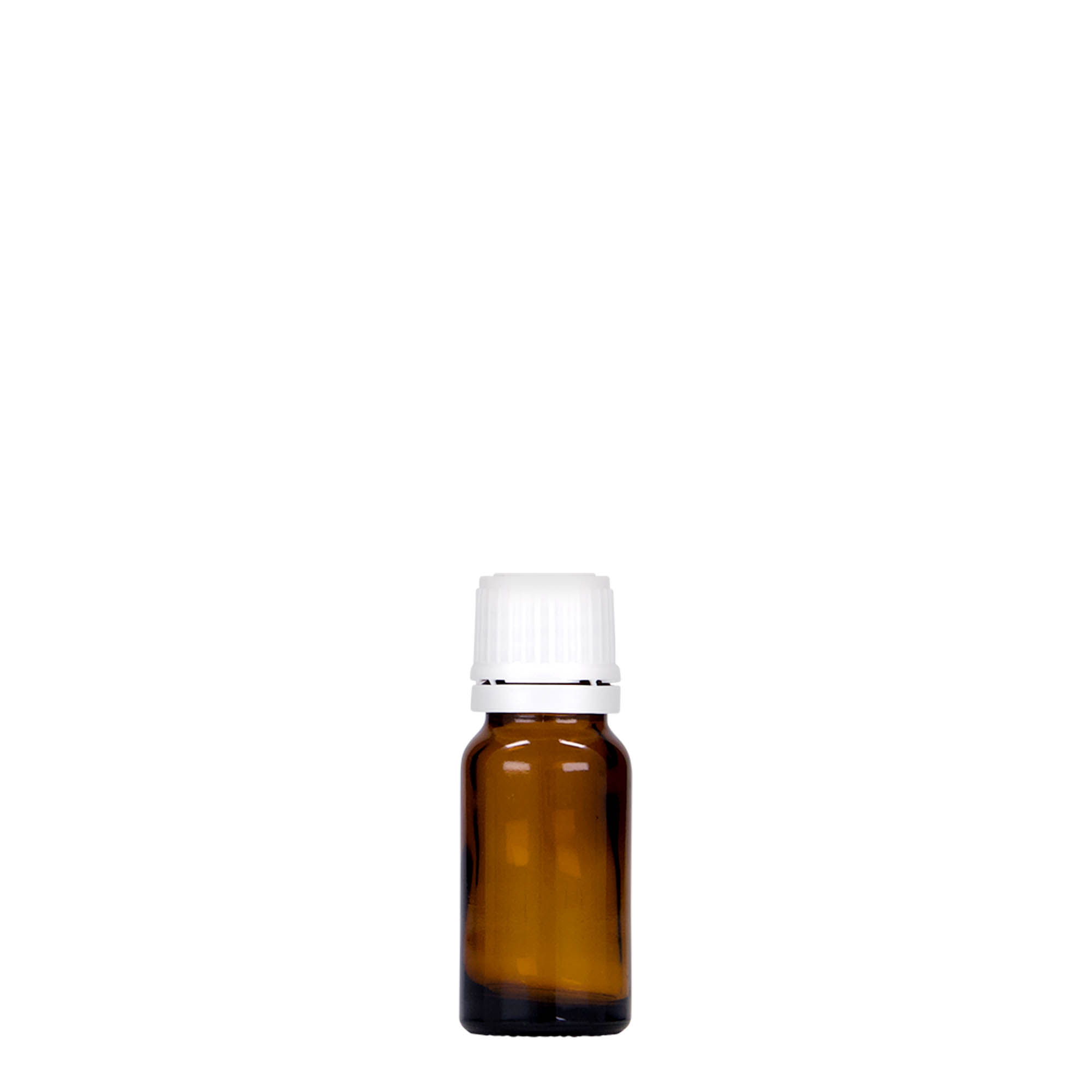 10 ml shishe mjekësore, qelq, kafe, gojë: DIN 18