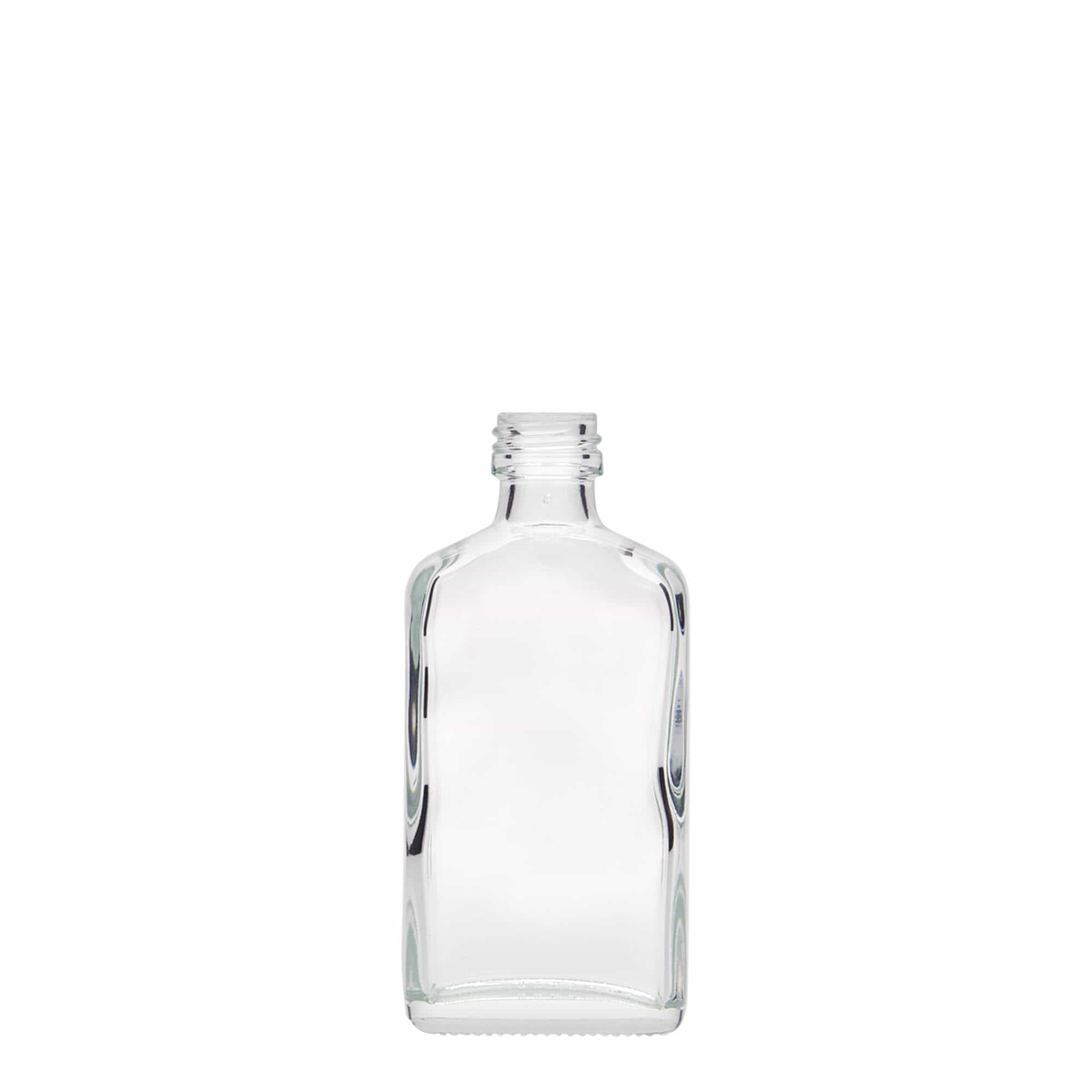 Shishe dore 50 ml, drejtkëndore, qelq, gojë: PP 18