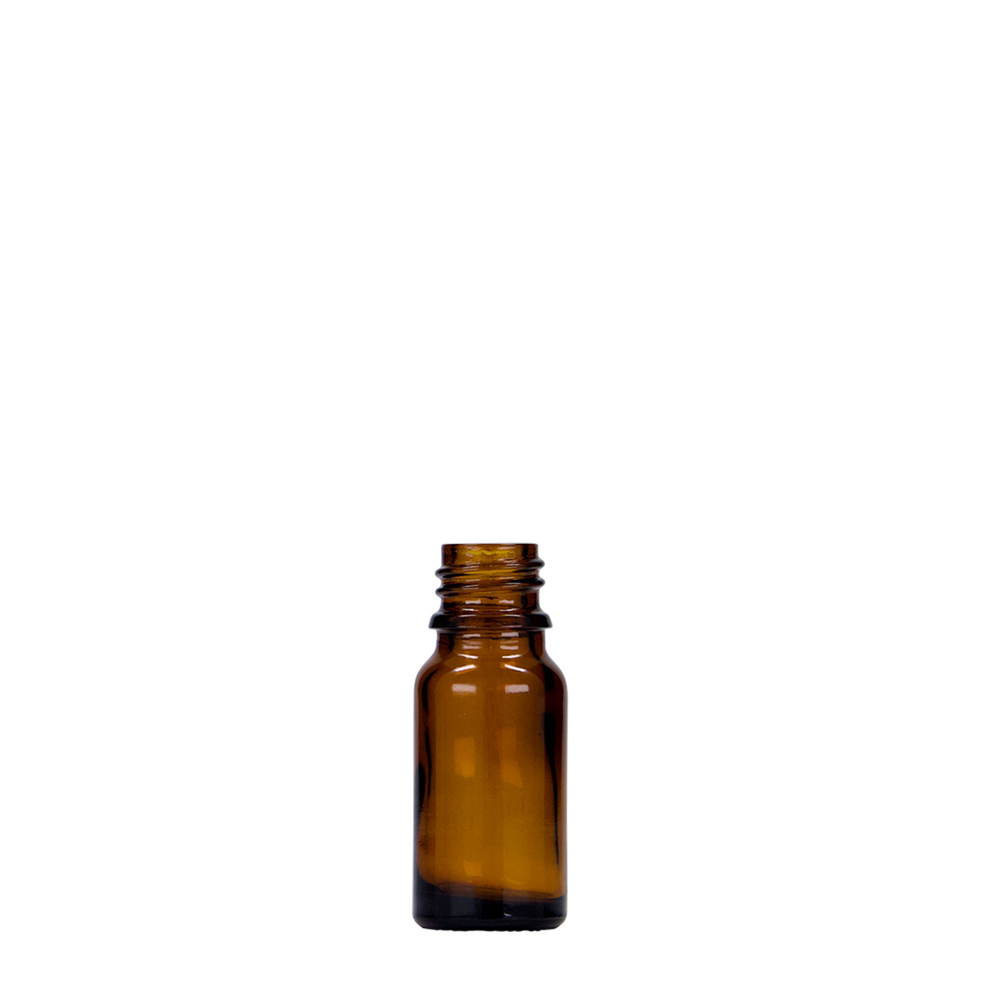 10 ml shishe mjekësore, qelq, kafe, gojë: DIN 18