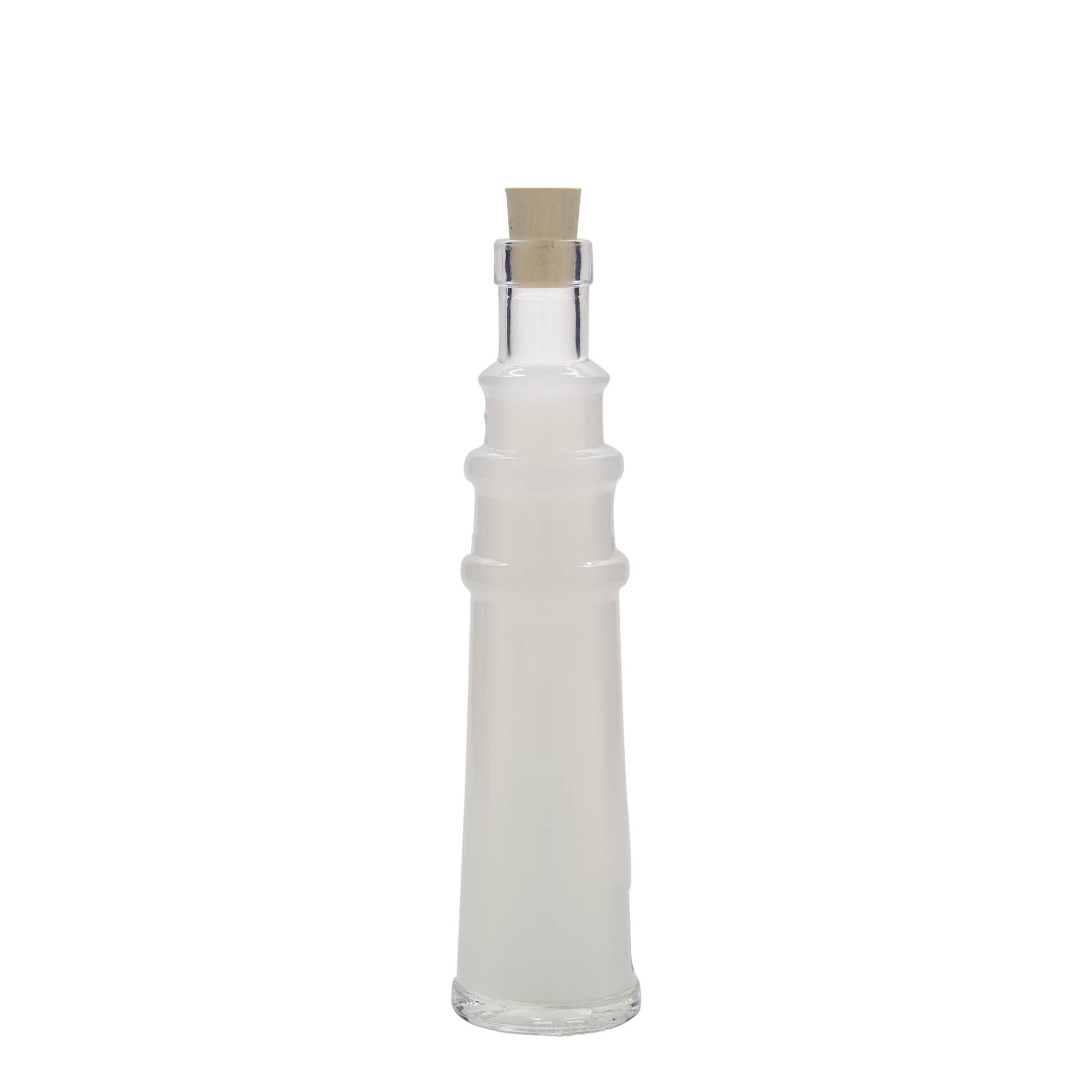 Shishe qelqi 100 ml 'Leuchtturm', gojë: kork Shishe qelqi 100 ml 'Leuchtturm', gojë: kork