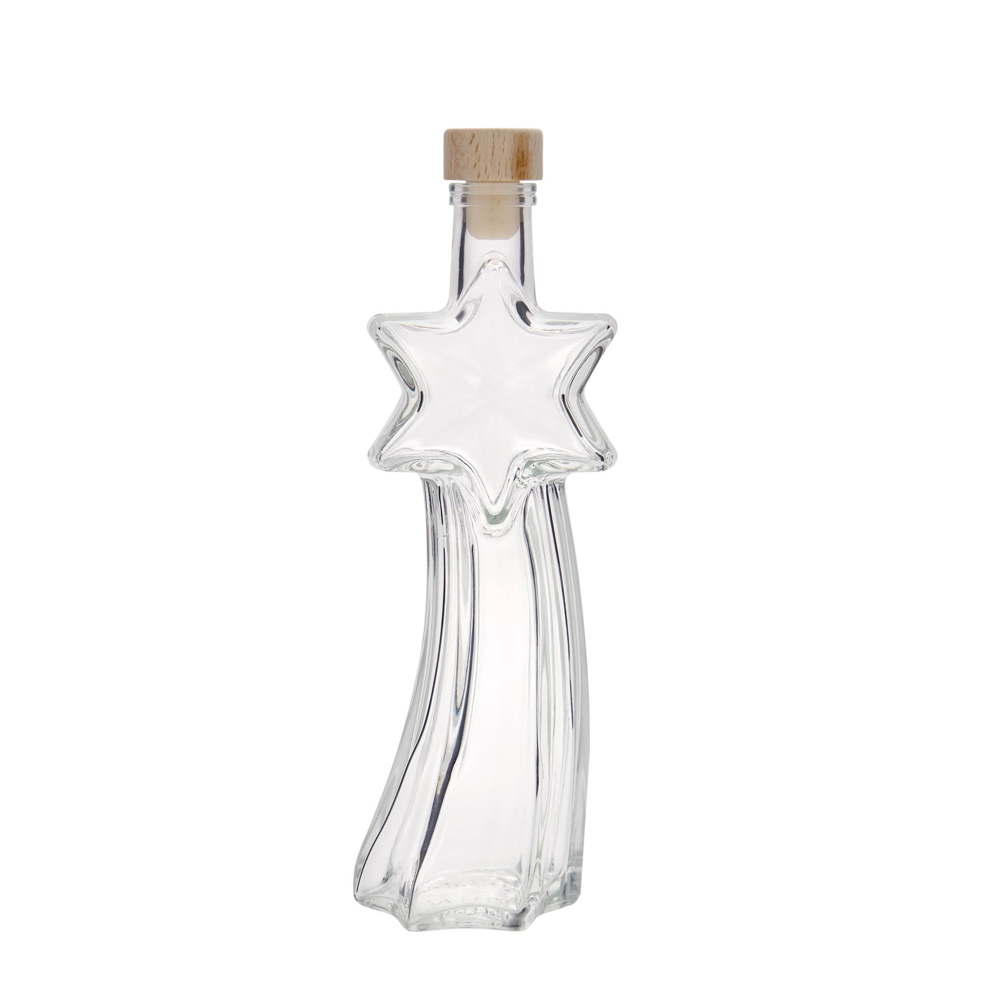 200 ml shishe qelqi 'Rrufe ylli', hapja: korek