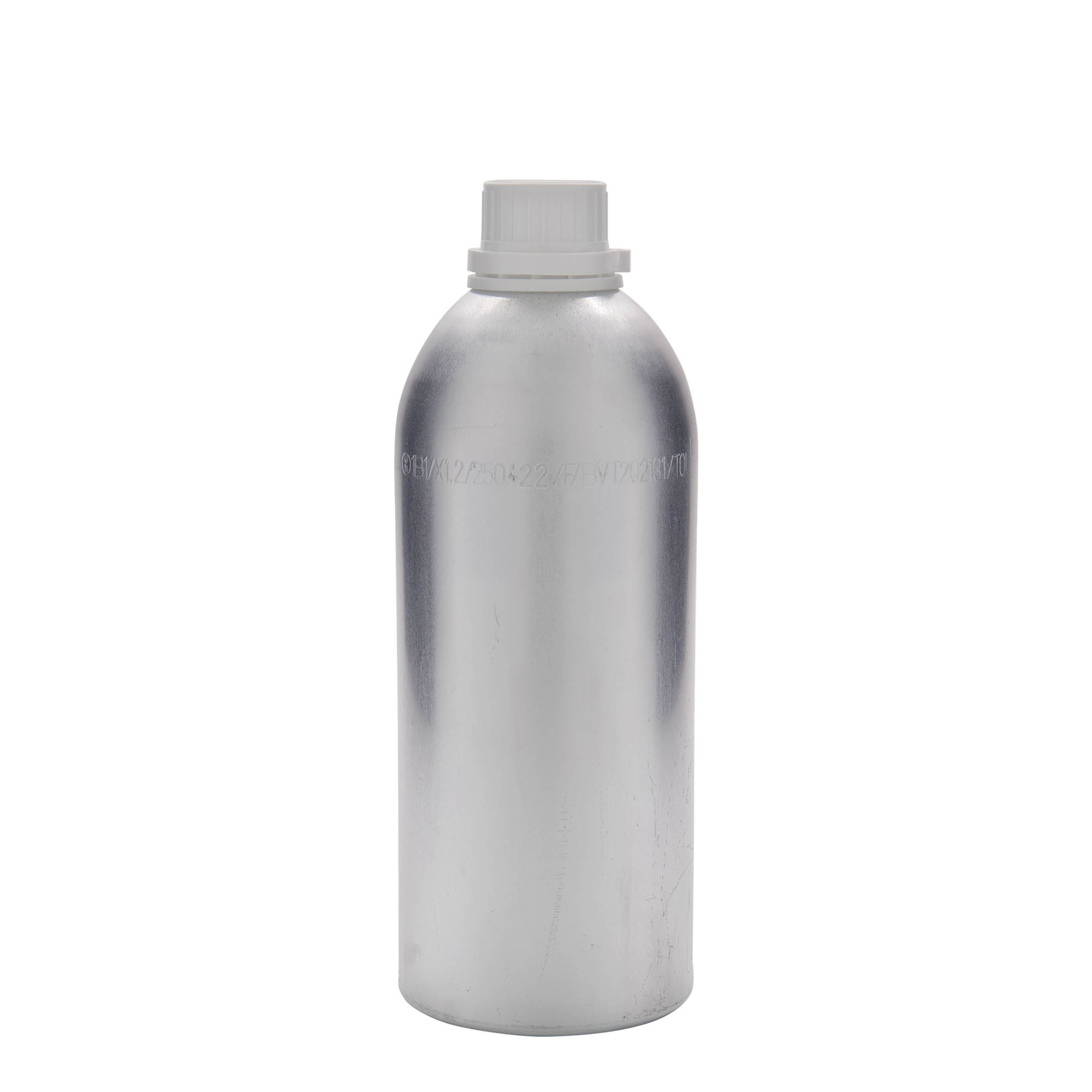 1100 ml shishe alumini, metal, argjend, gojëzimi: DIN 32 1100 ml shishe alumini, metal, argjend, gojëzimi: DIN 32