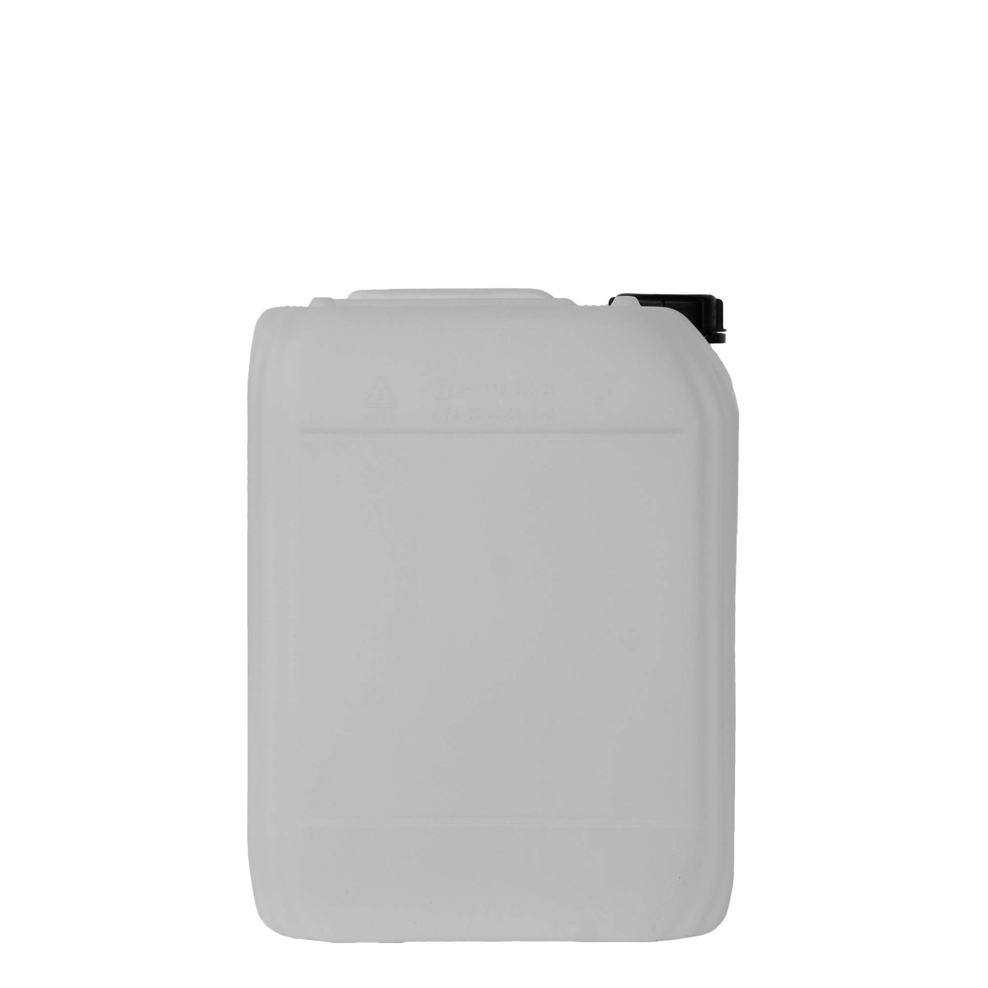 Kanister 20 l, drejtkëndor, plastik HDPE, natyral, hapje: ND 60 Kanister 20 l, drejtkëndor, plastik HDPE, natyral, hapje: ND 60