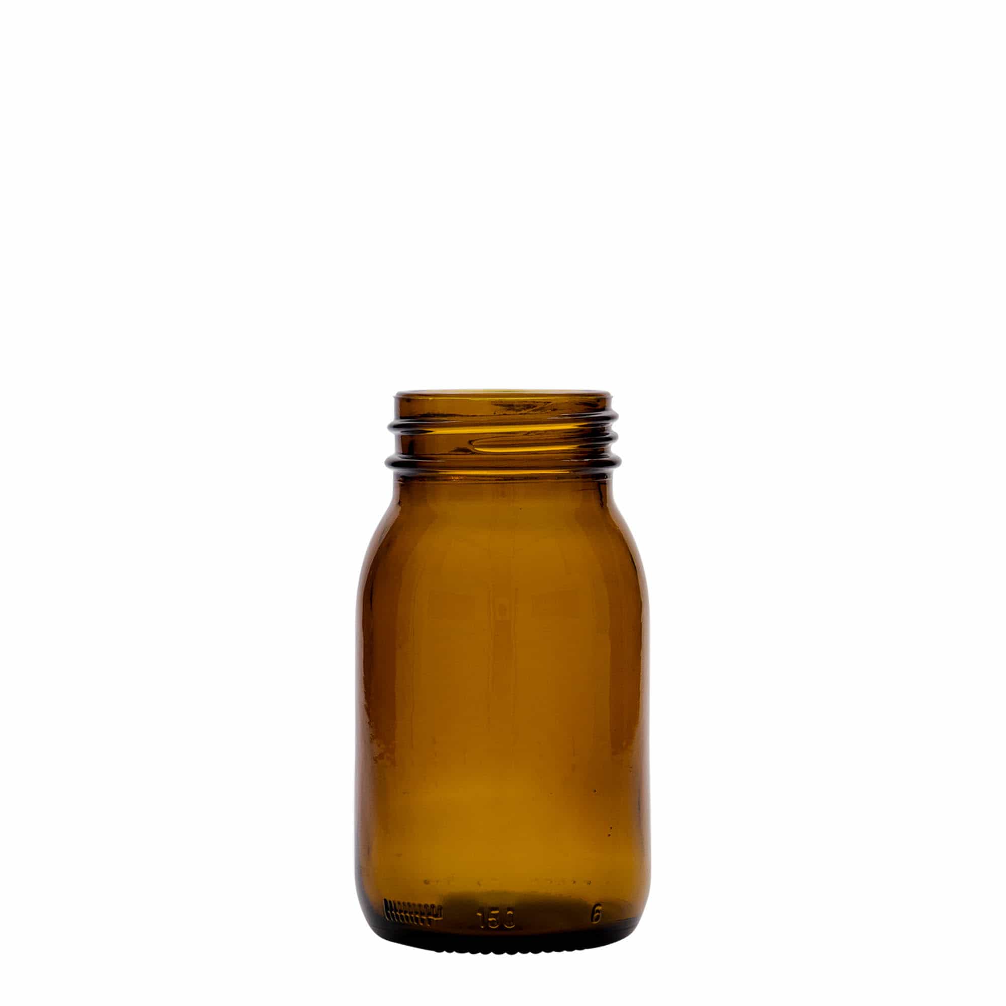 150 ml gotë me qafë të gjerë, kafe, hapja: DIN 45
