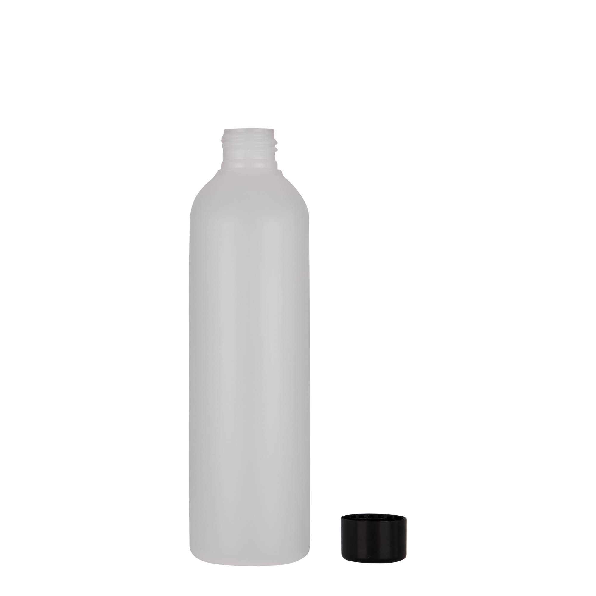 250 ml shishe plastike 'Tuffy', HDPE, natyrale, hapje: 24/410