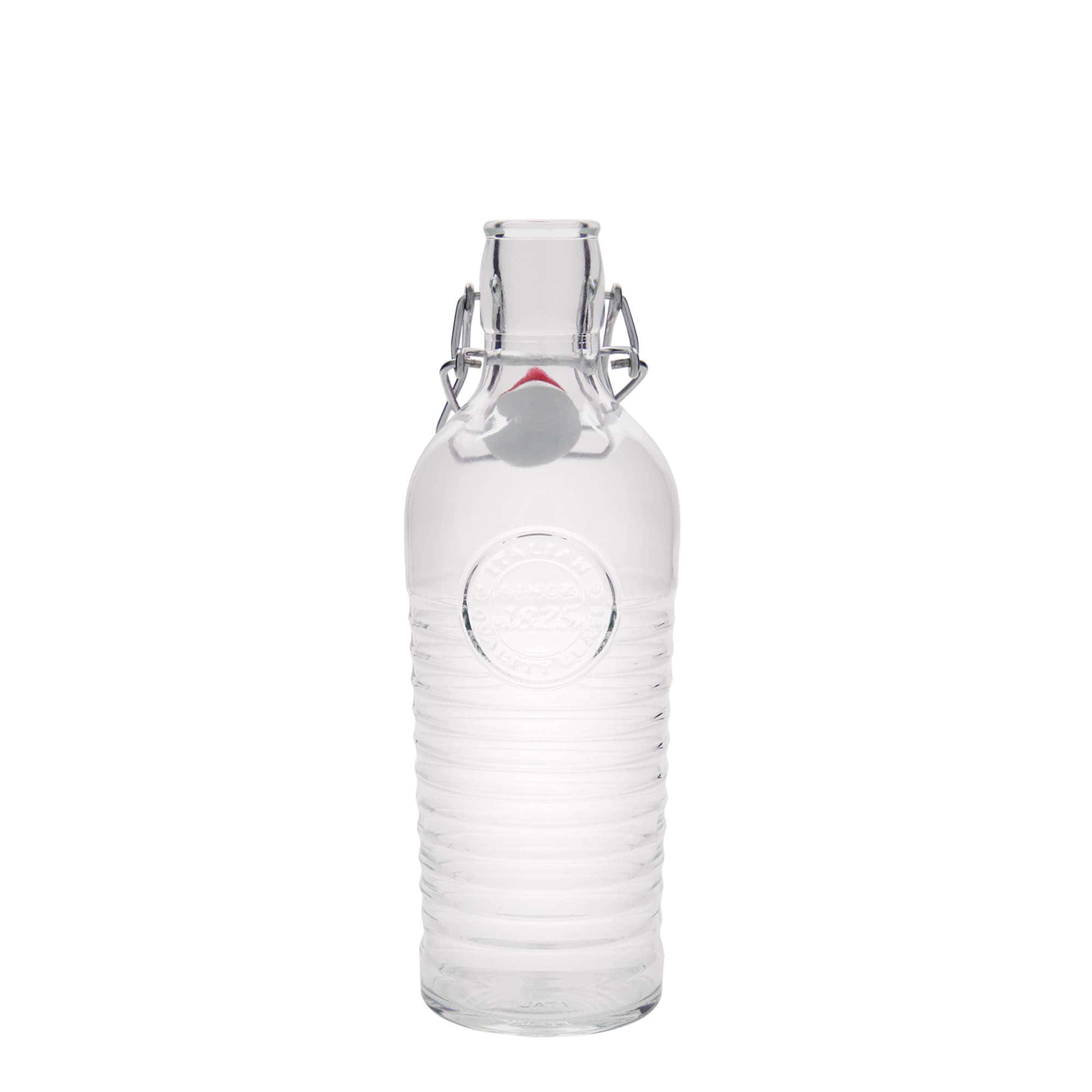 750 ml shishe qelqi 'Officina 1825', gojë: mbyllje me kapak me kllapë