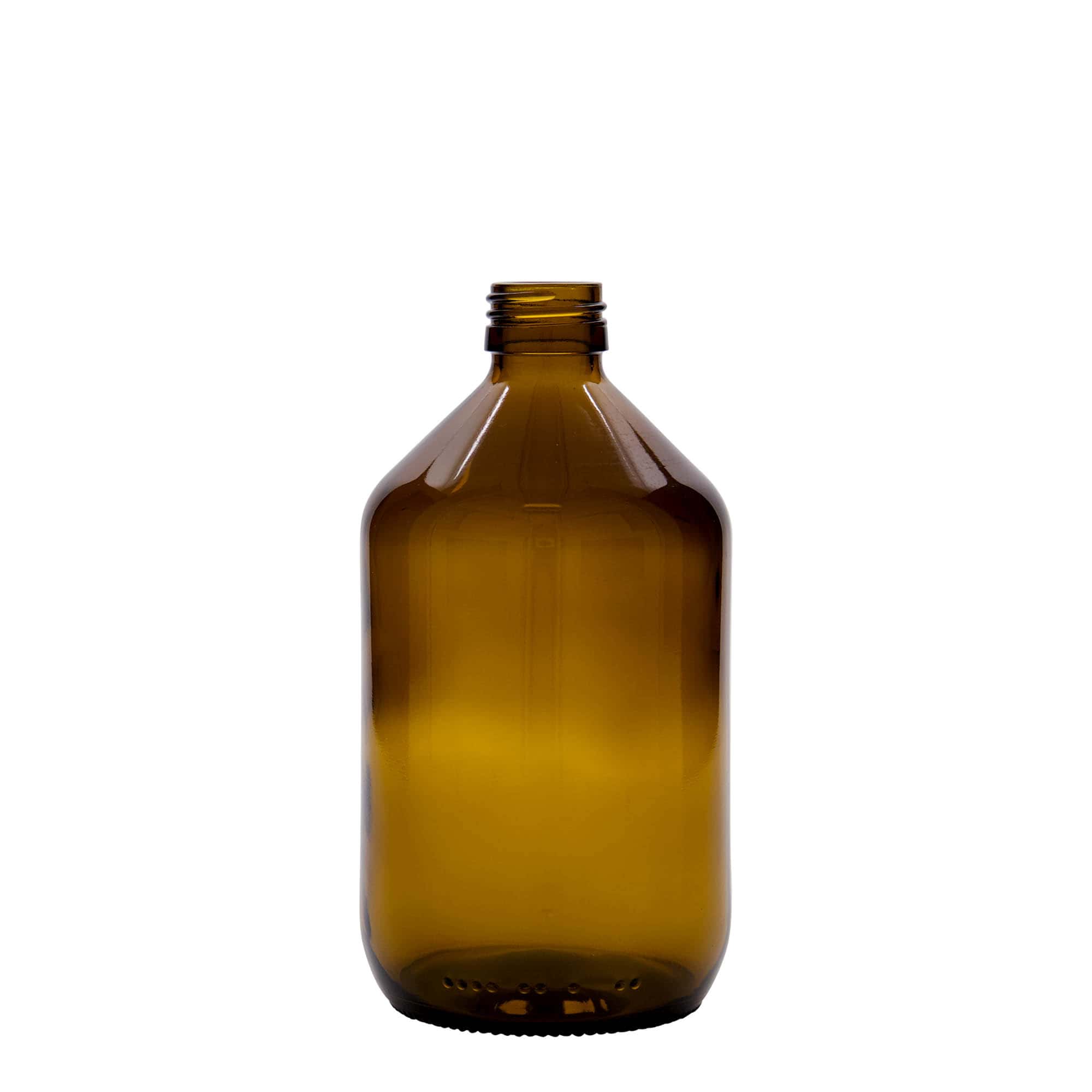 Shishe mjekësore 500 ml, kafe, qelq, hapja: PP 28