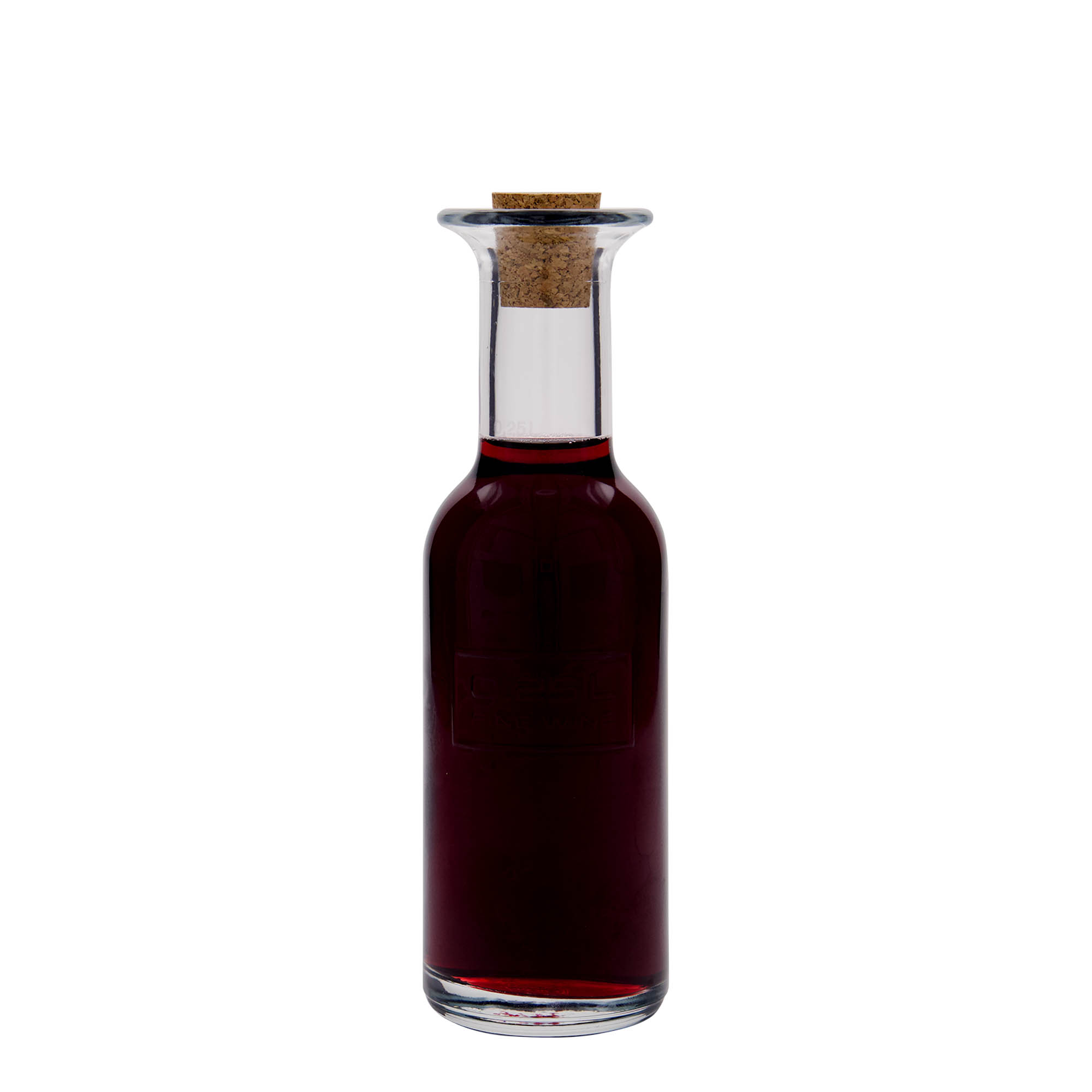 250 ml shishe qelqi 'Optima Fine Wine', gojë: kork 250 ml shishe qelqi 'Optima Fine Wine', gojë: kork