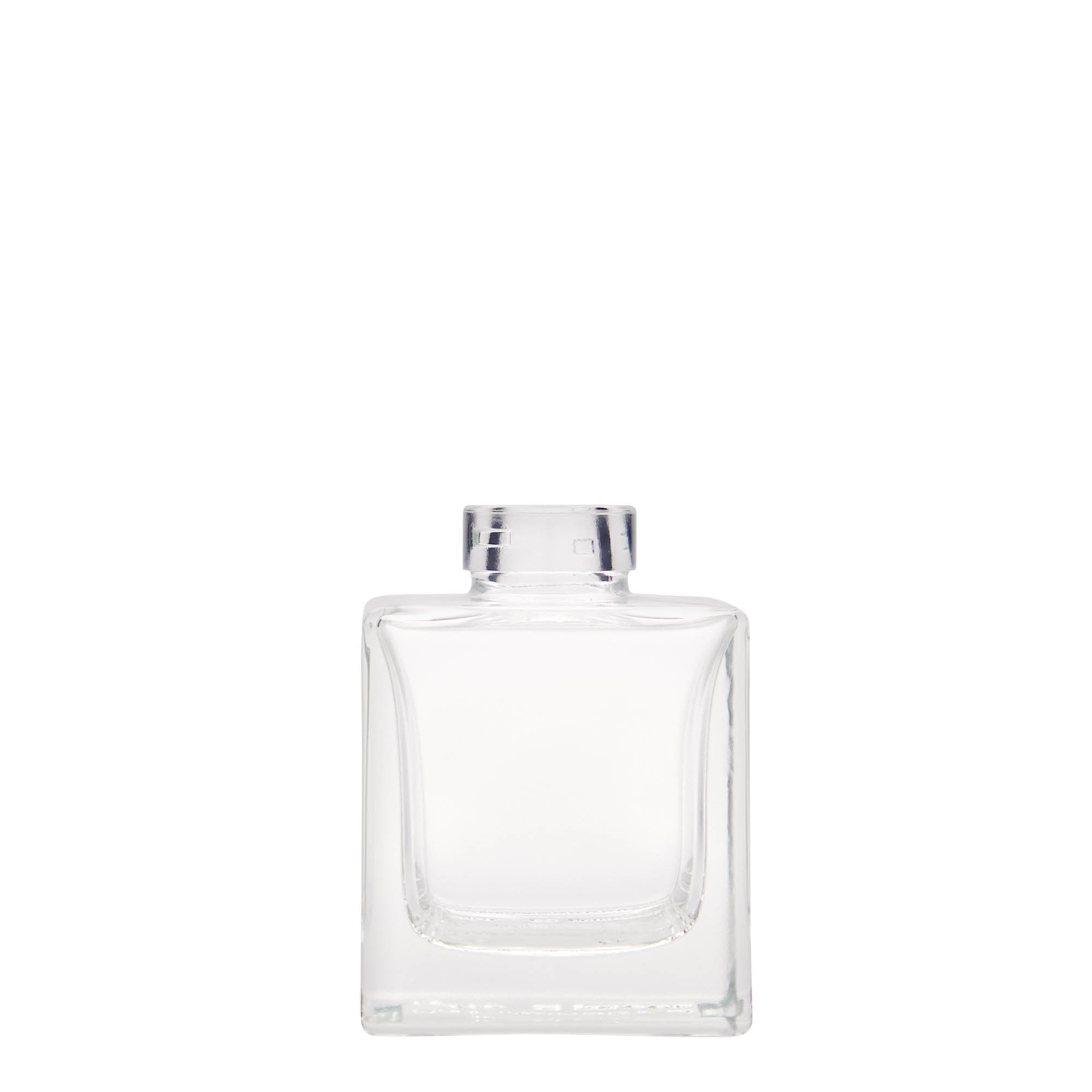Shishe qelqi 100 ml 'Cube', katrore, gojë: kork Shishe qelqi 100 ml 'Cube', katrore, gojë: kork