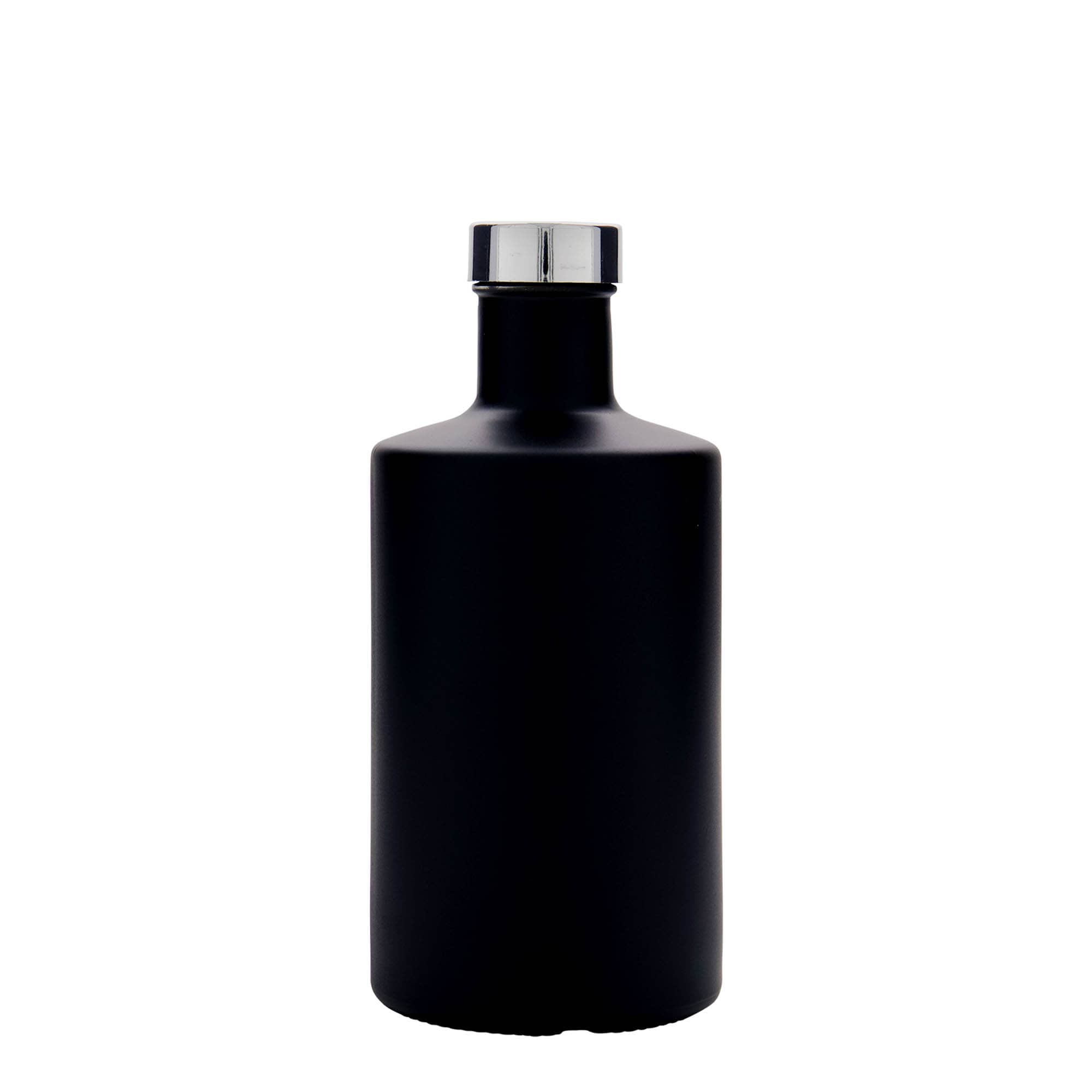 Shishe qelqi 500 ml 'Caroline', e zezë, gojë: GPI 33