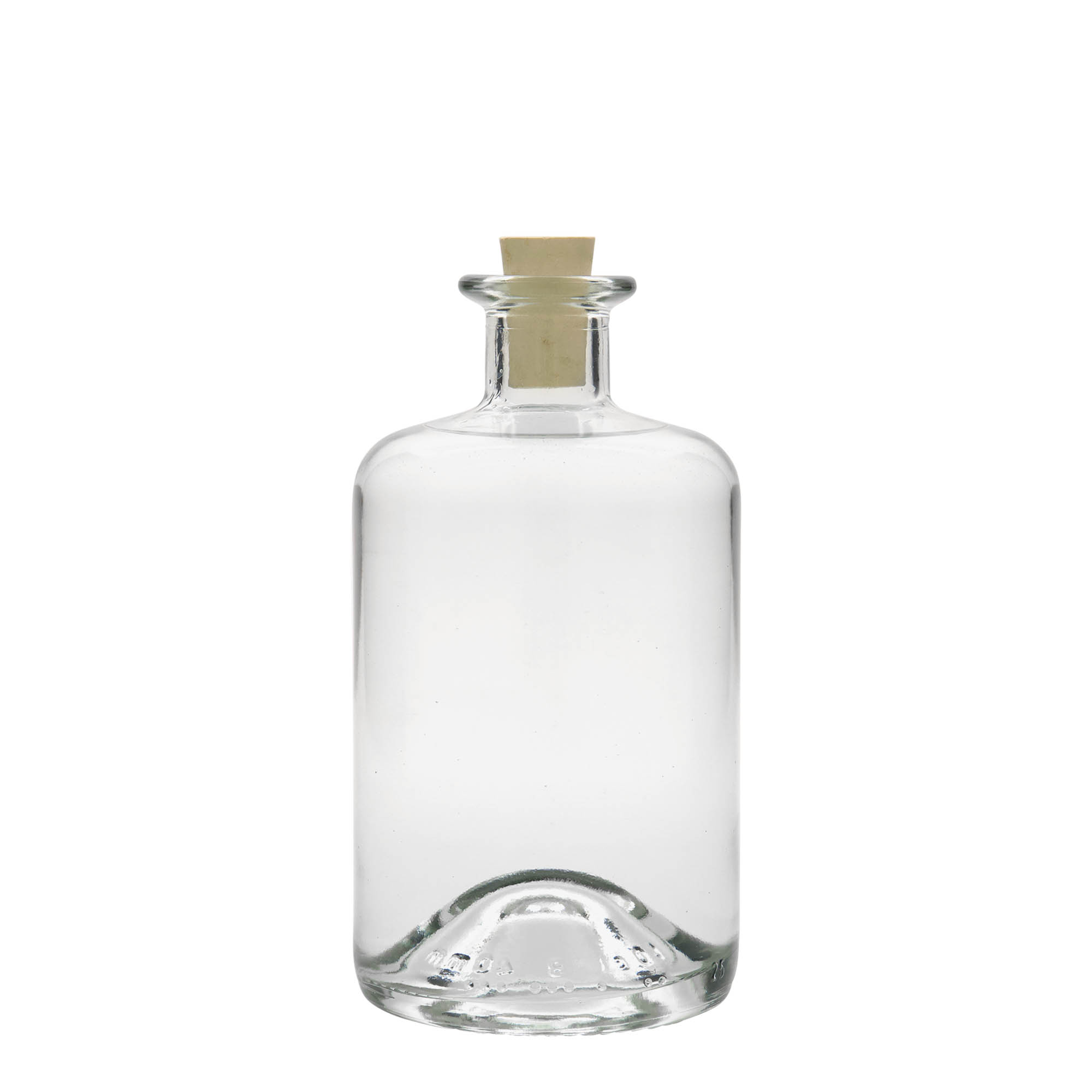 Shishe qelqi 500 ml farmacisti, goja: kork Shishe qelqi 500 ml farmacisti, goja: kork