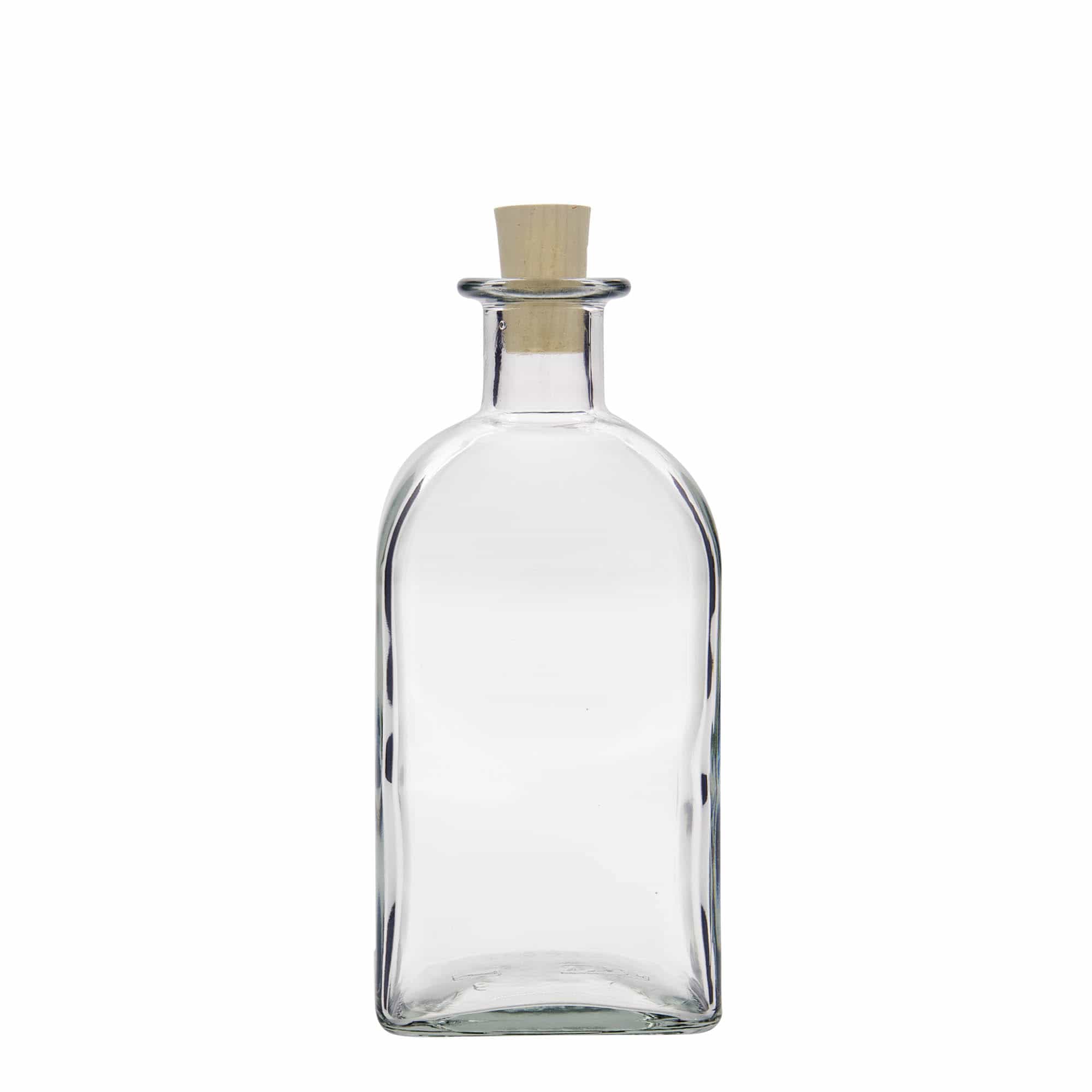 Shishe qelqi 500 ml Apotheker Carré, katrore, gojë: korek