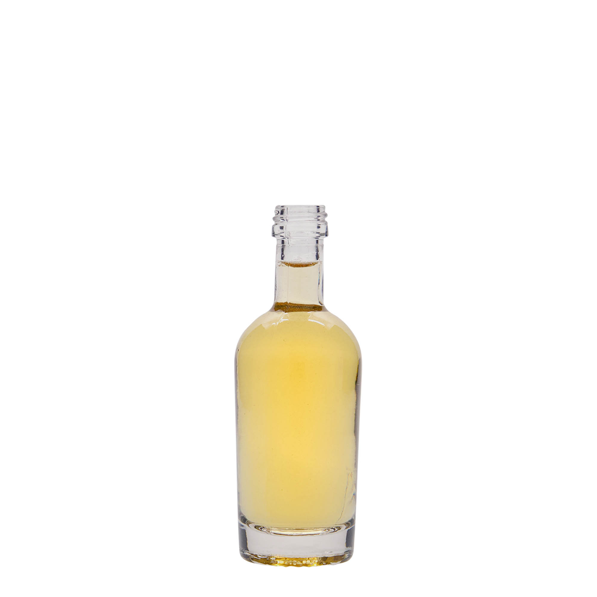 Shishe qelqi 50 ml 'Pepe', gojë: PP 18 Shishe qelqi 50 ml 'Pepe', gojë: PP 18