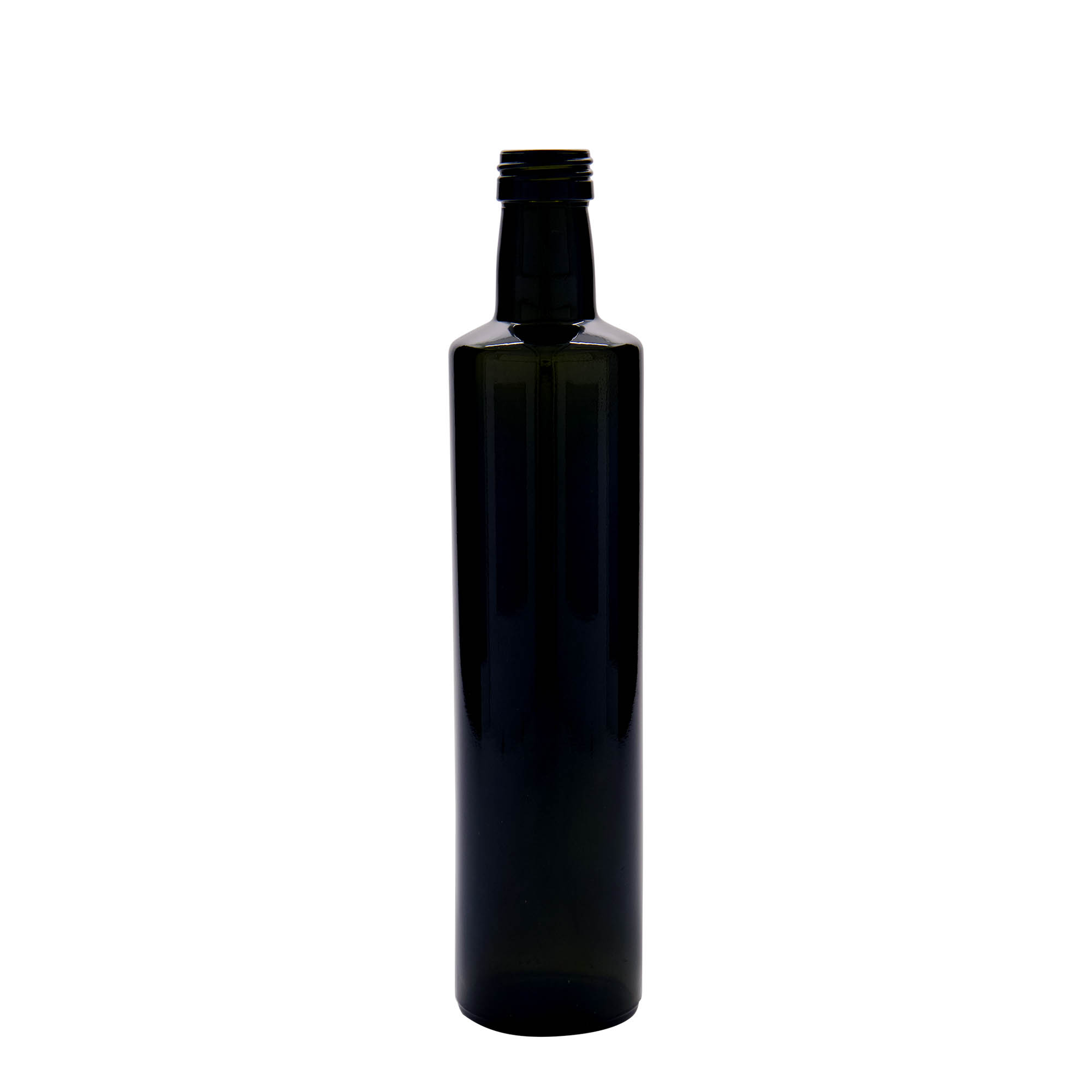 Shishe qelqi 500 ml 'Dorica', jeshile antike, gojë: PP 31,5 Shishe qelqi 500 ml 'Dorica', jeshile antike, gojë: PP 31,5