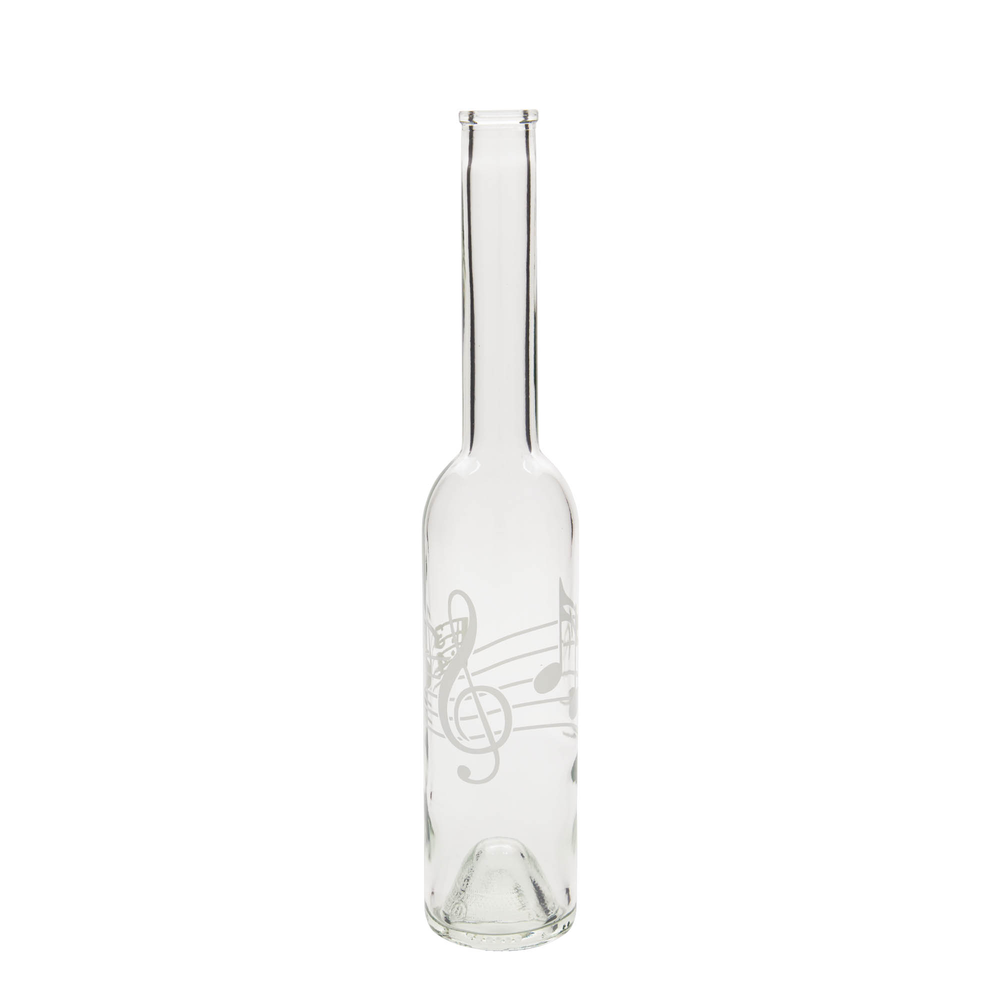 Shishe qelqi 350 ml 'Opera', motiv: Nota muzikore, gojë: Kork