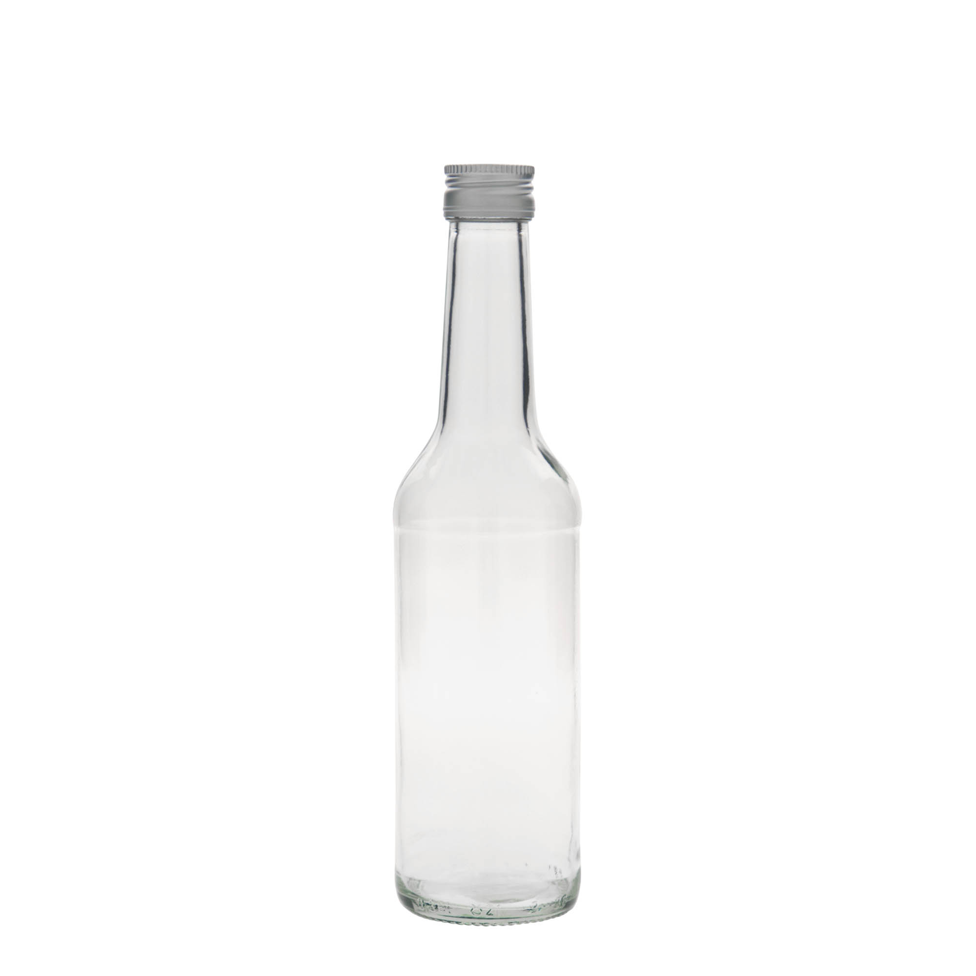 Shishe qelqi 350 ml me qafë të drejtë, gojë: PP 28 Shishe qelqi 350 ml me qafë të drejtë, gojë: PP 28