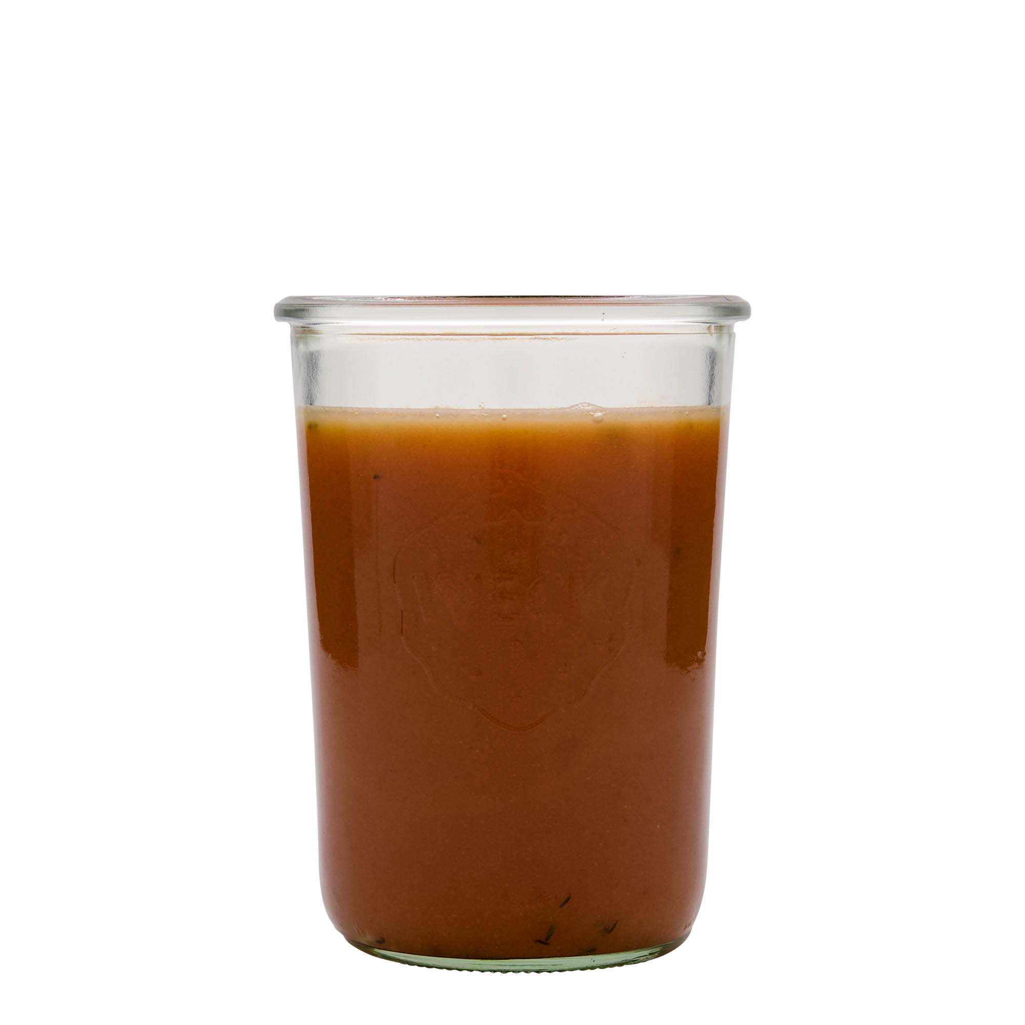 850 ml kavanoz WECK me kapak të rrëzuar, gojë: buzë e rrumbullakët 850 ml kavanoz WECK me kapak të rrëzuar, gojë: buzë e rrumbullakët