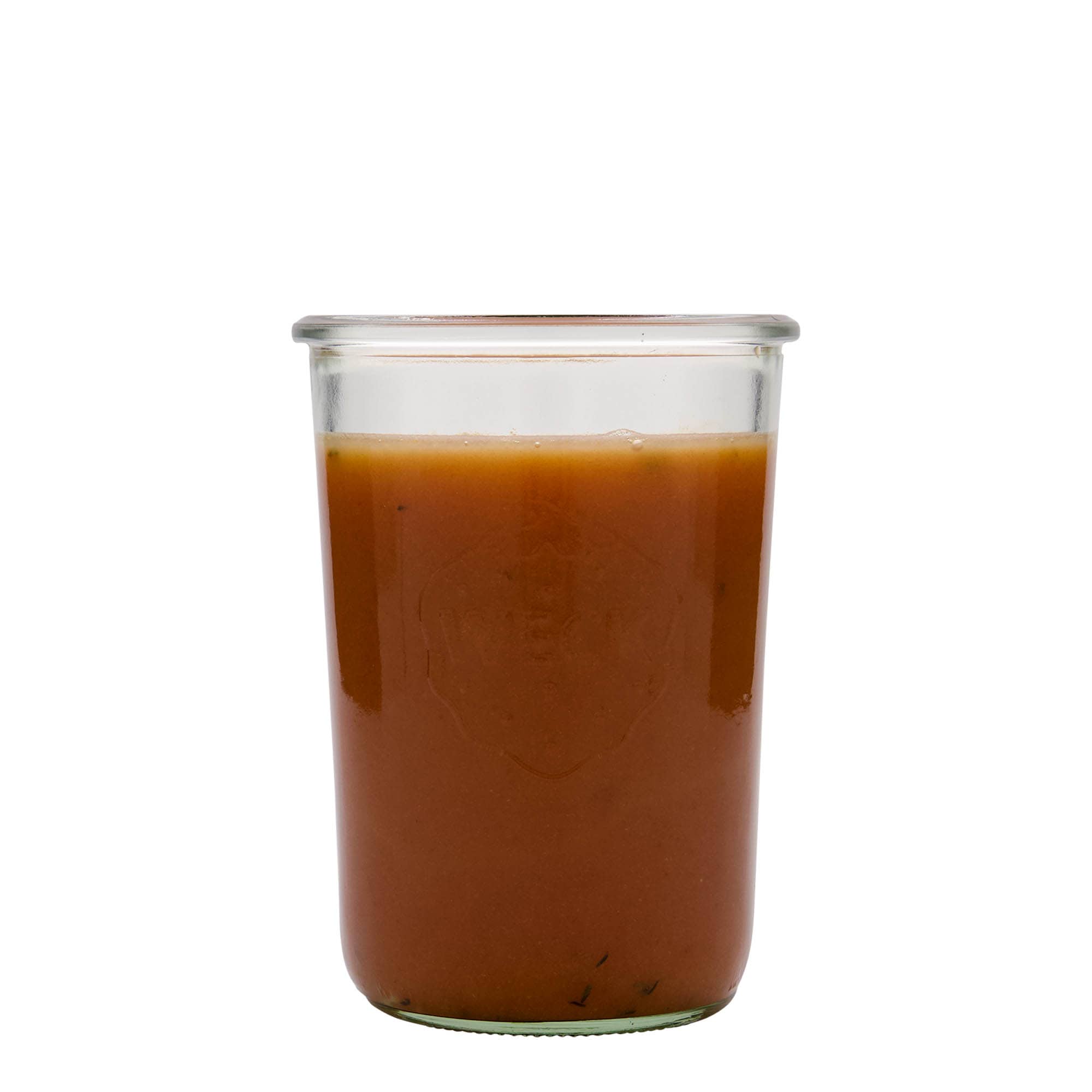 850 ml kavanoz WECK me kapak të rrëzuar, gojë: buzë e rrumbullakët 850 ml kavanoz WECK me kapak të rrëzuar, gojë: buzë e rrumbullakët